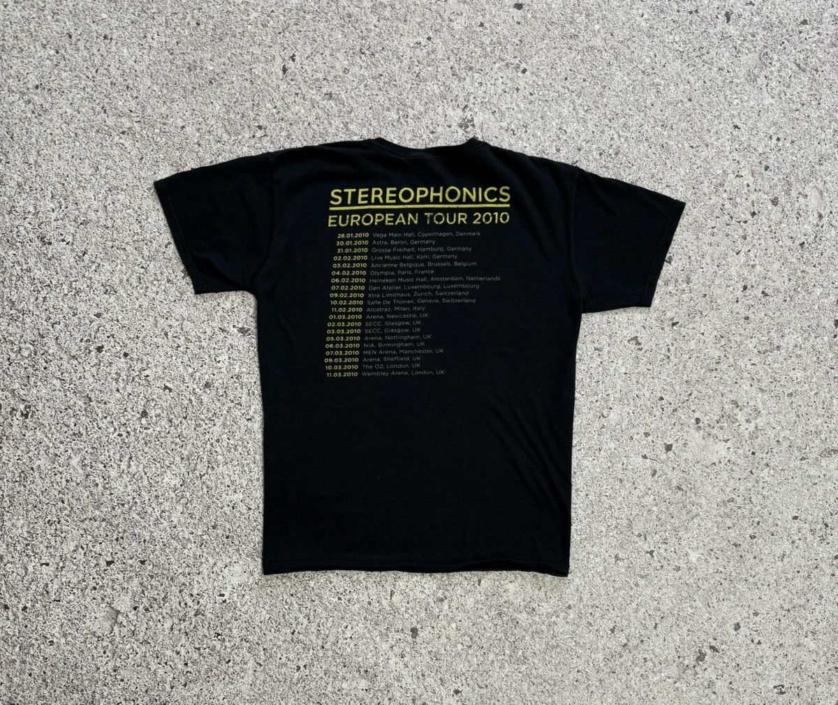 Band Tees × Vintage Vintage Stereophonics European Tour 2010 Rock Band T-Shirt Size US L / EU 52-54 / 3 - 6 Thumbnail