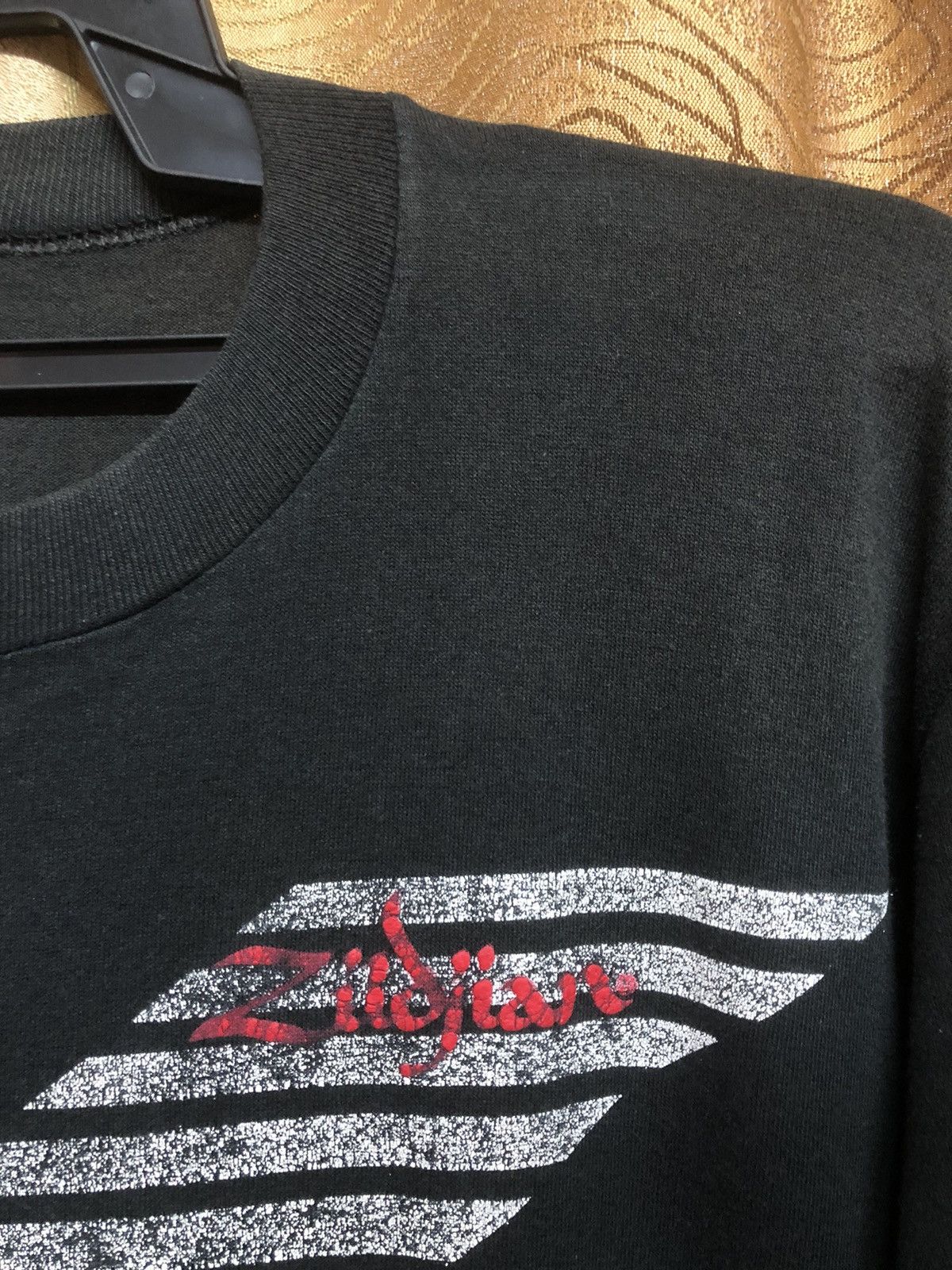 Band Tees × Vintage Vintage 90s Zildjian K Series Cymbal Rare Tee Size US L / EU 52-54 / 3 - 4 Thumbnail