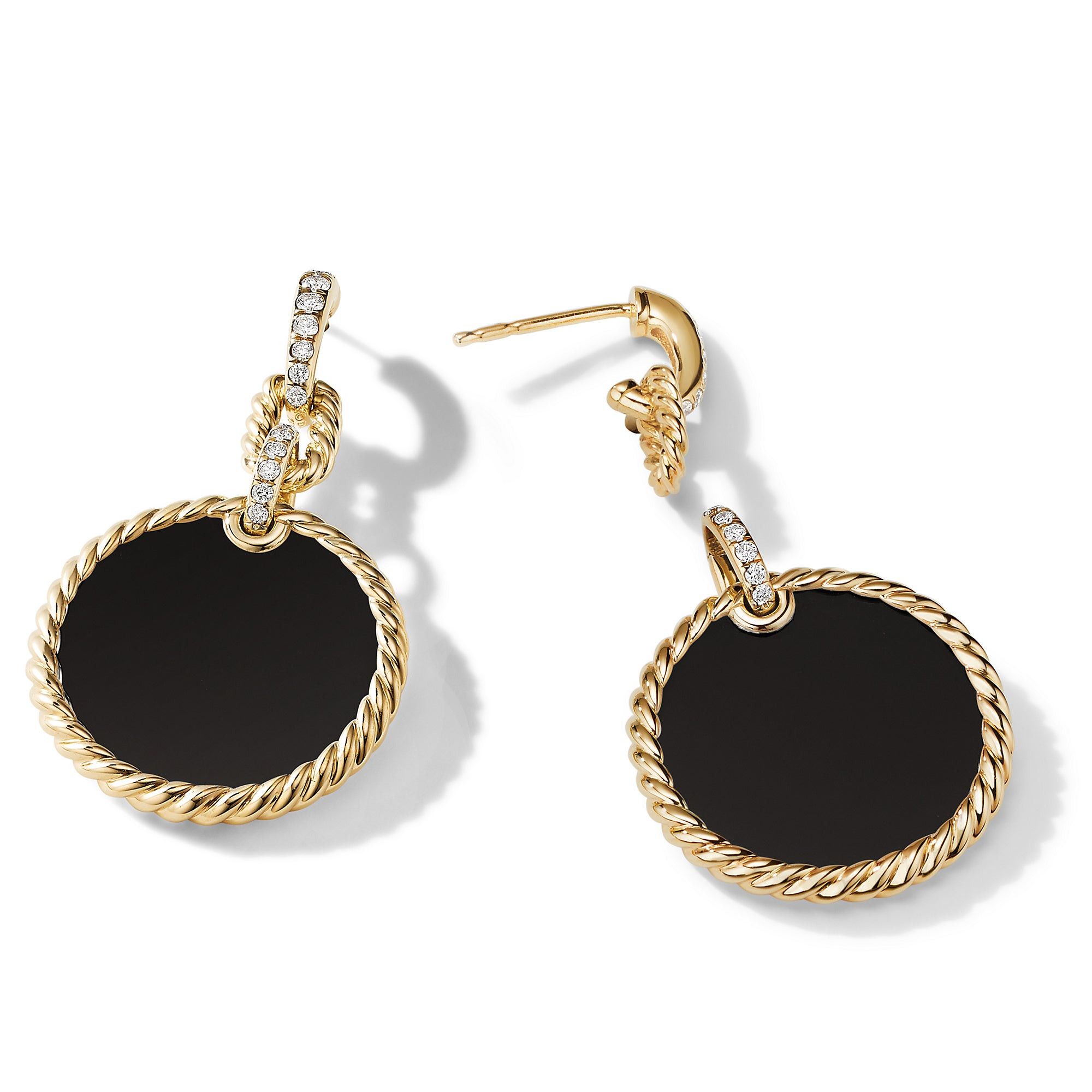 David Yurman o1w1db10526 E17049D/Size 9/ Drop Earrings in Golden/Black Size ONE SIZE - 2 Thumbnail