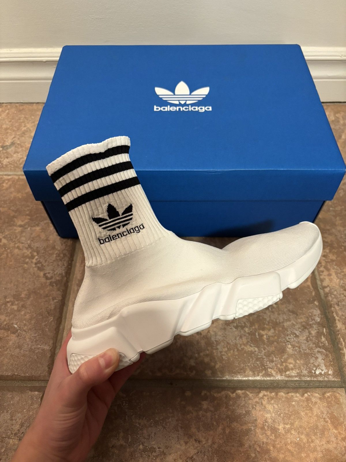 Adidas × Balenciaga Balenciaga x Adidas Speed LT High-top Sneakers Size US 7 / EU 40 - 4 Thumbnail