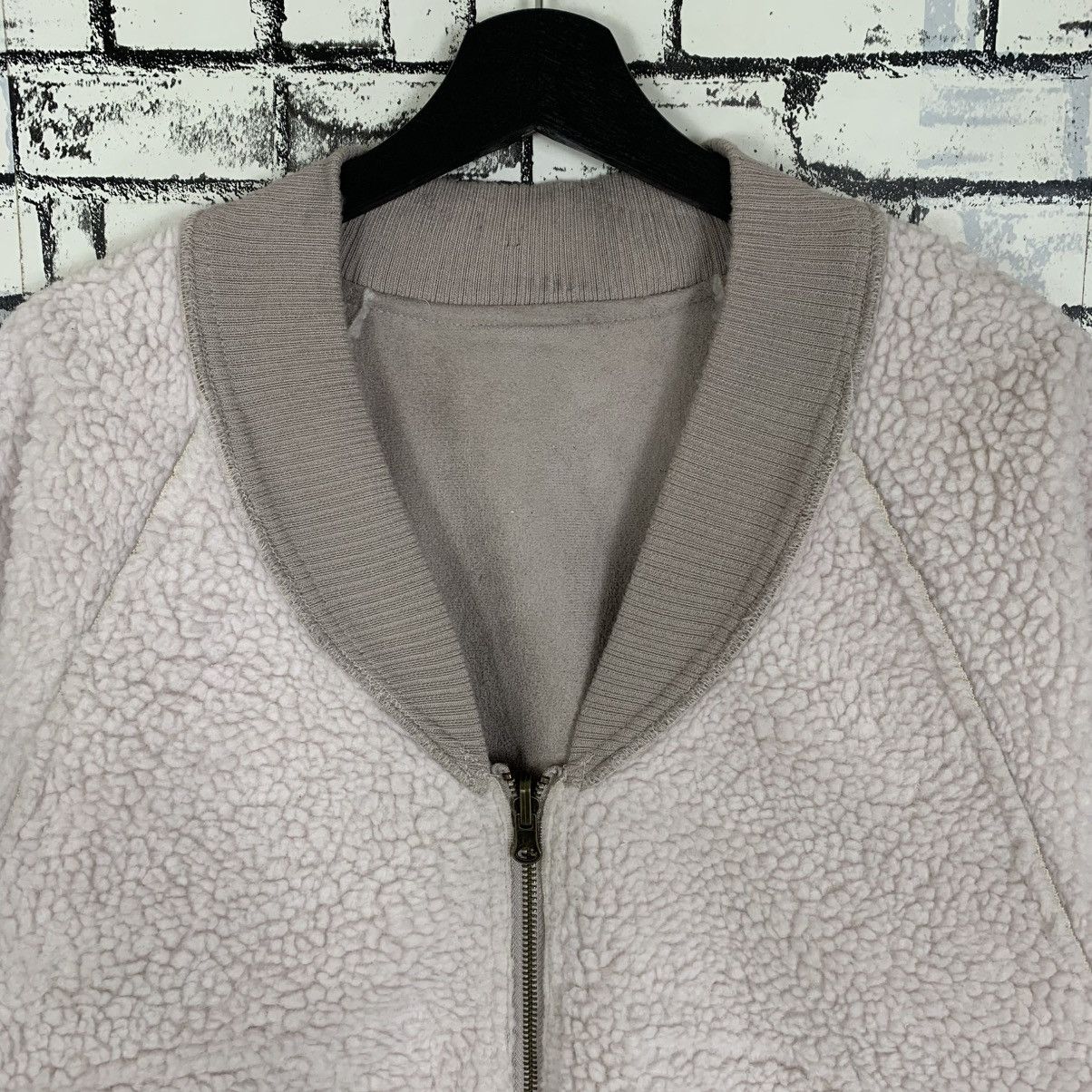 Designer × Japanese Brand × Vintage W Closet Sherpa Fleece ZipUp Jacket Size ONE SIZE - 2 Thumbnail