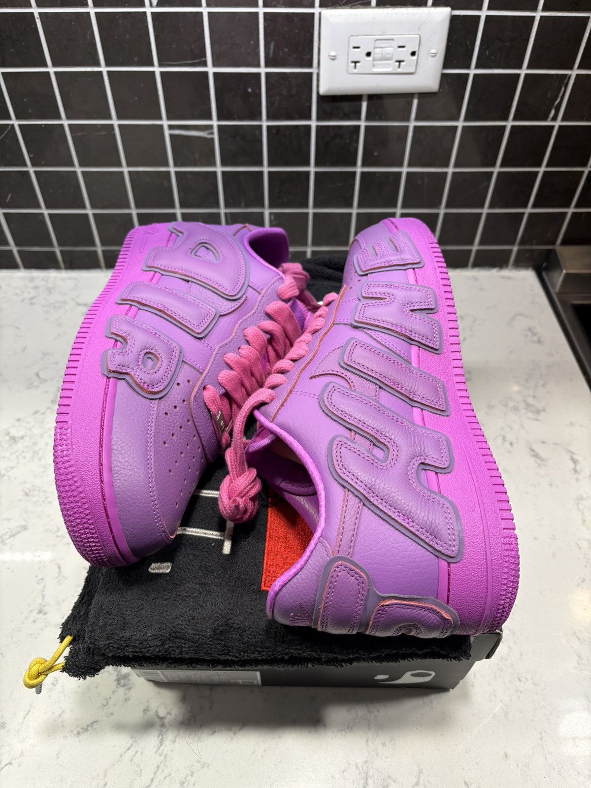 Cactus Plant Flea Market × Nike Nike x CPFM AF1 Low Fuchsia Dream Size US 10.5 / EU 43-44 - 4 Thumbnail