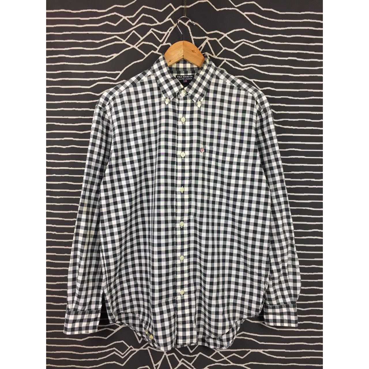 Polo Ralph Lauren × Ralph Lauren × Vintage Vtg Ralph Lauren Polo Jeans Co. Gingham Button Up Shirt Size US S / EU 44-46 / 1 - 1 Thumbnail