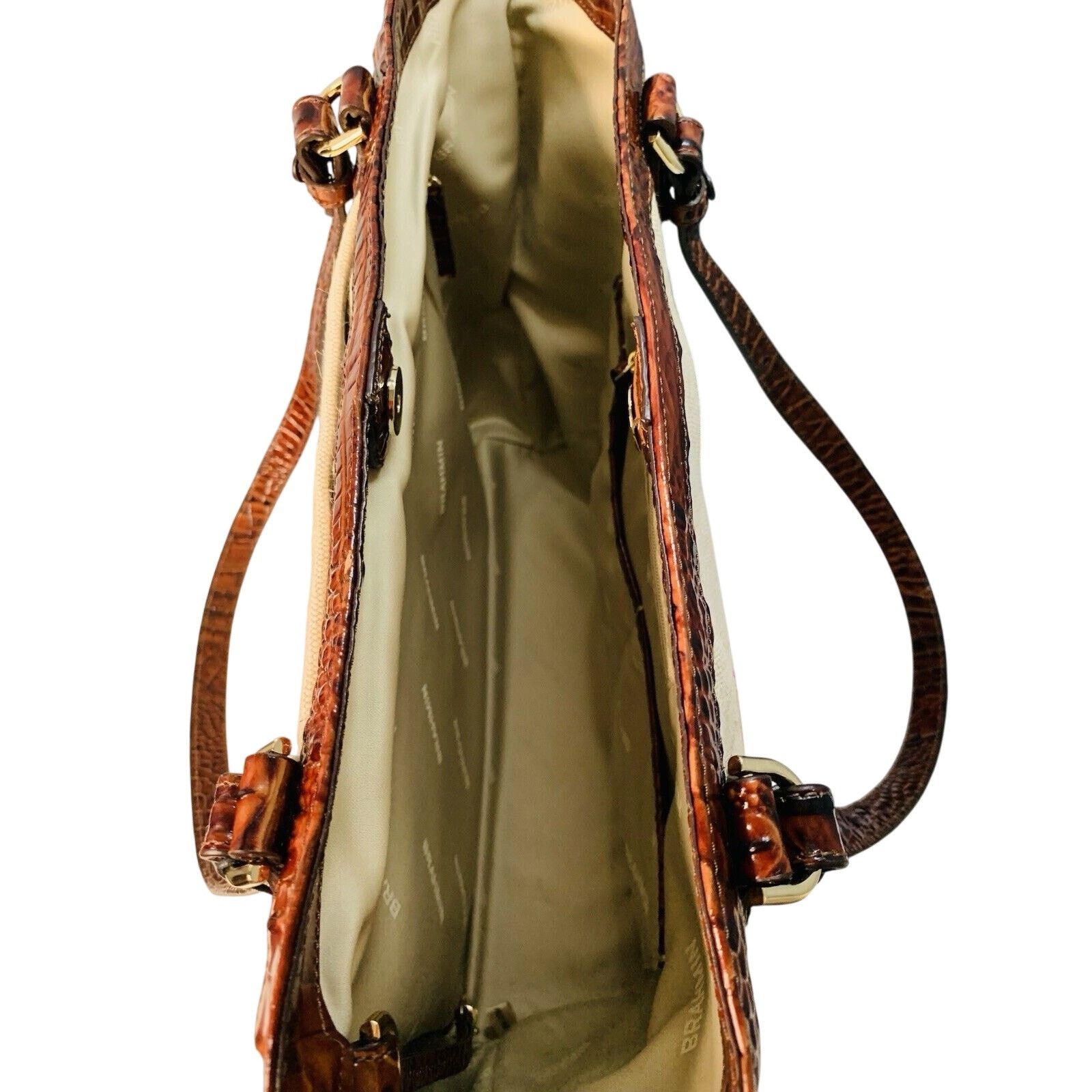 BRAHMIN Brahmin Brooke Pecan Pipa Greeting Massachusetts Tote Woody Size ONE SIZE - 6 Thumbnail