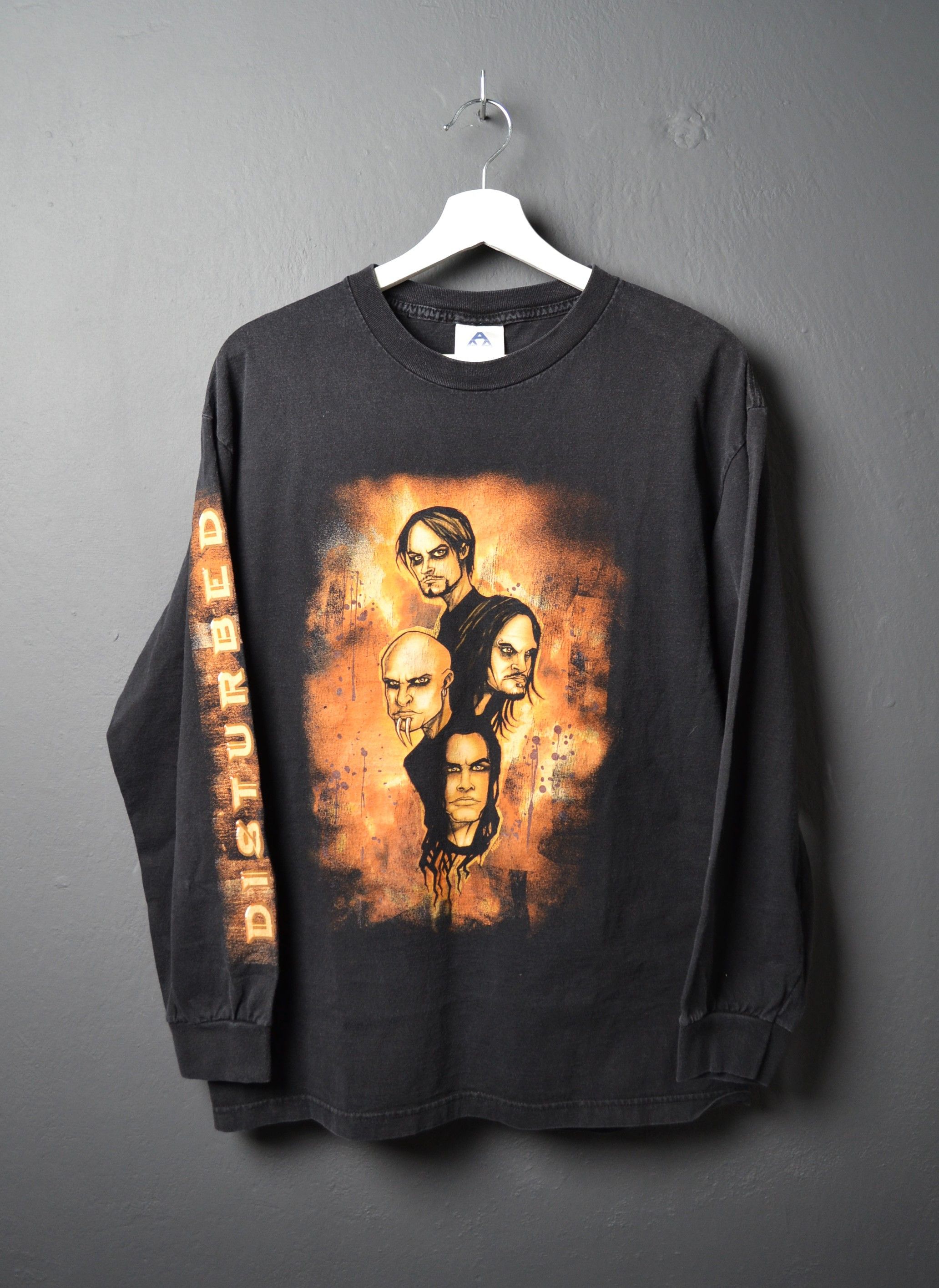 Band Tees Disturbed Vintage Long Sleeve T Shirt 00's Nu Metal Band L Size US L / EU 52-54 / 3 - 2 Thumbnail