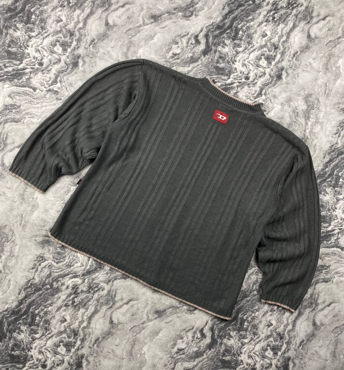 Diesel Vintage Diesel Knit Ribbed Sweater Big Logo Size US L / EU 52-54 / 3 - 10 Thumbnail
