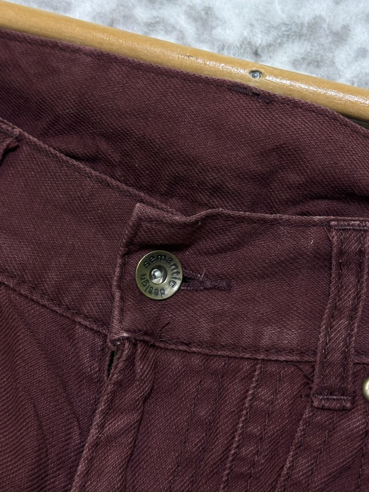 If Six Was Nine Y2K Semantic Design Japanese Punk Flare Jeans Gimmick Denim Size US 30 / EU 46 - 8 Thumbnail