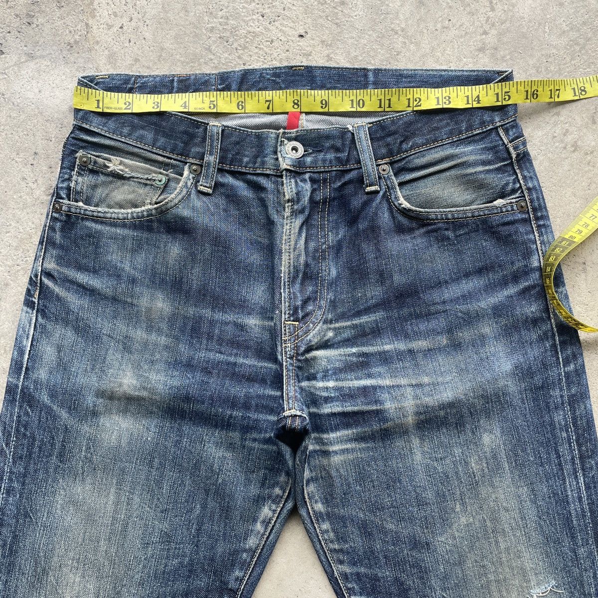 Japanese Brand W31x30 Vintage Japanese Faded Jeans Denim Pants Size US 31 - 5 Thumbnail