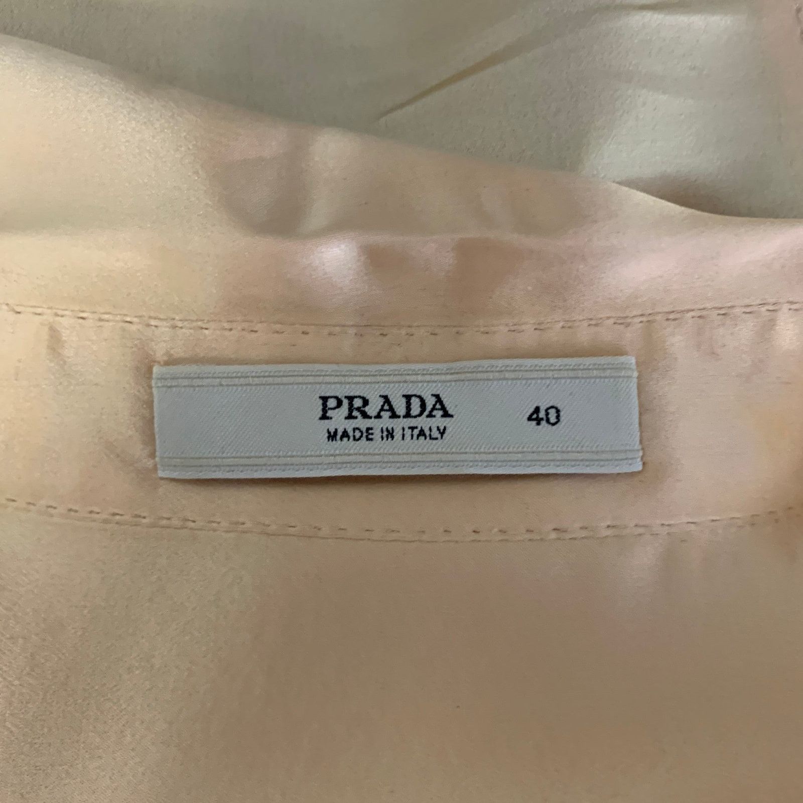 Prada PRADA Size 4 Orange Silk Short Sleeve Blouse Size S / US 4 / IT 40 - 6 Thumbnail