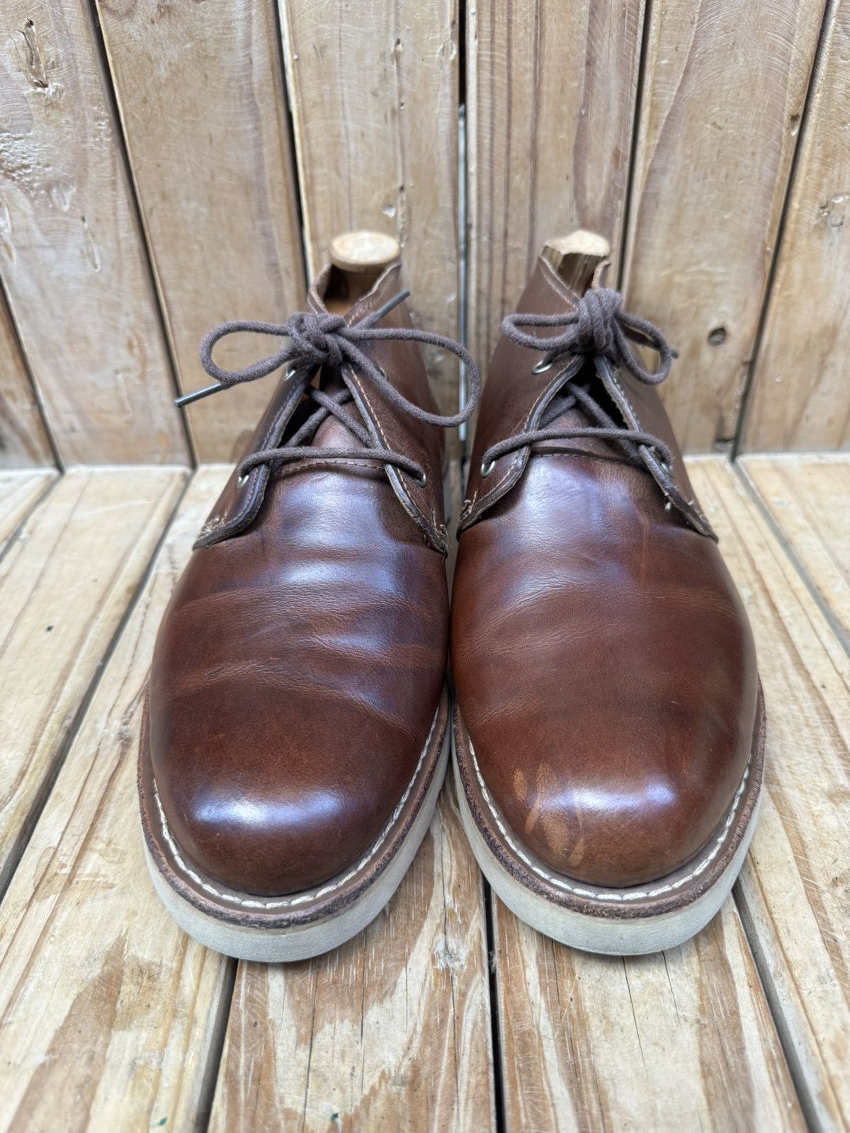 Wolverine Wolverine brown Men’s Chukka leather boots sz US 8 M UK 7 Size US 8 / EU 41 - 3 Thumbnail
