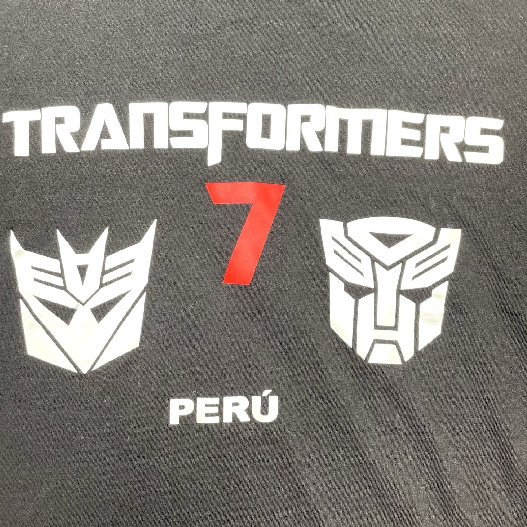 Vintage Transformers Shirt Men’s XL Cast Crew Stunt Team Peru Autobots T-Shirt Black Mens XL Size US XL / EU 56 / 4 - 2 Thumbnail