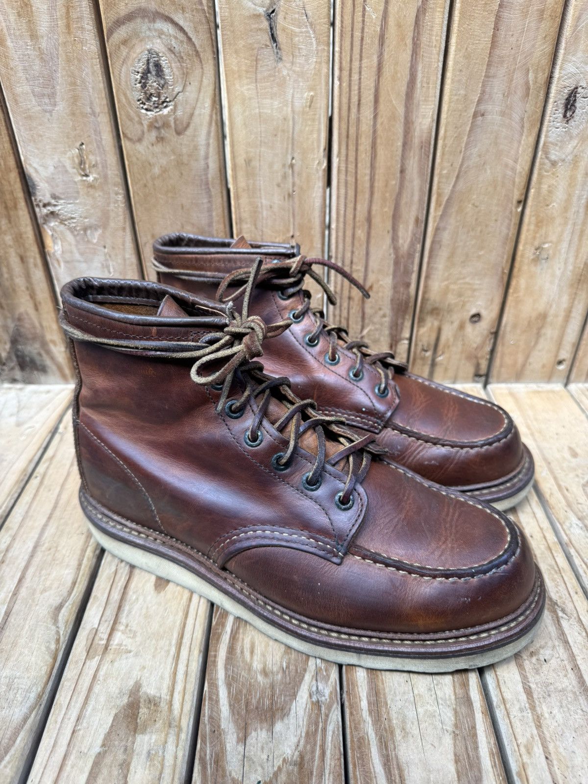 Red Wing Red Wing 1907 Copper Rough Brown Boots UK 7.5 D | EUR 41.5 Size US 8.5 / EU 41-42 - 2 Thumbnail