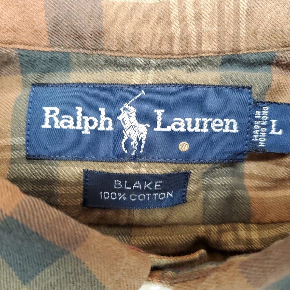 Ralph Lauren VINTAGE Ralph Lauren Blake Shirt Men L Brown Plaid Brushed Twill Long Sleeve Size US L / EU 52-54 / 3 - 5 Thumbnail
