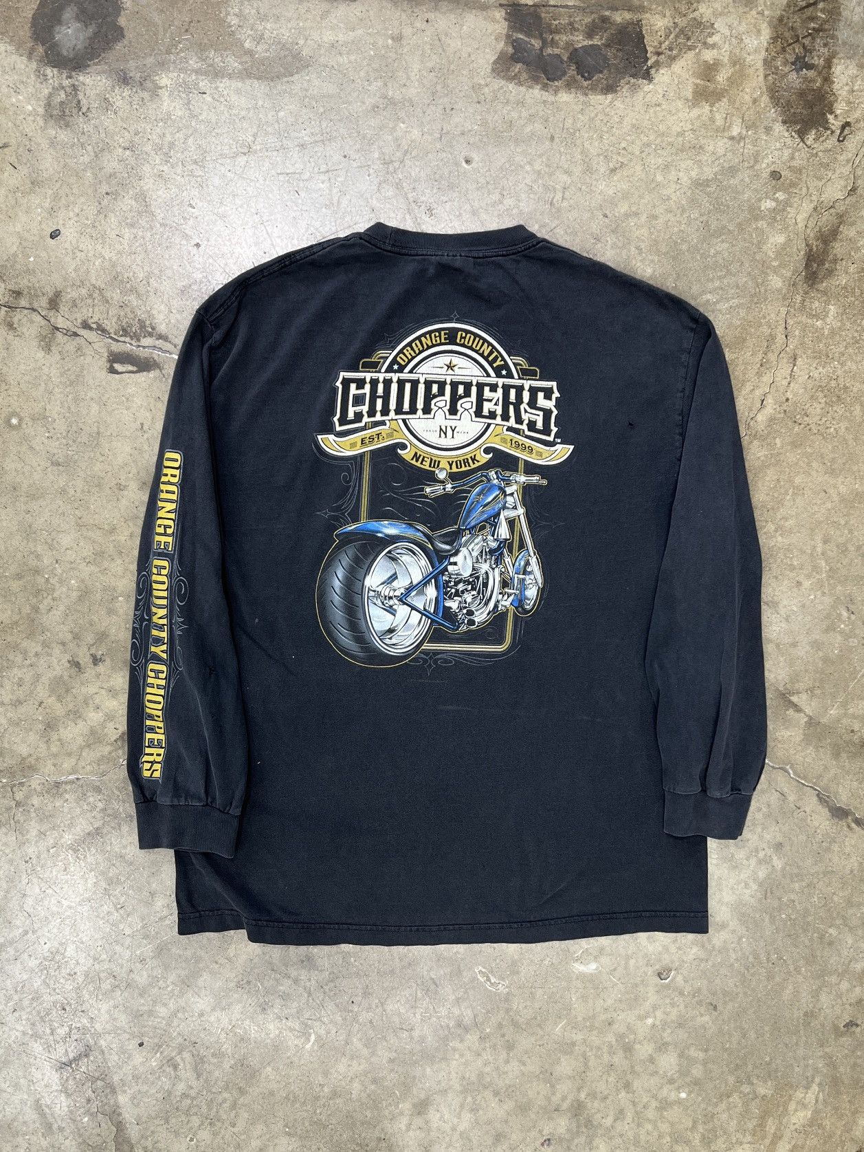 Harley Davidson Vintage 2005 Choppers Orange County Motorcycle Tee XL Size US XL / EU 56 / 4 - 2 Thumbnail