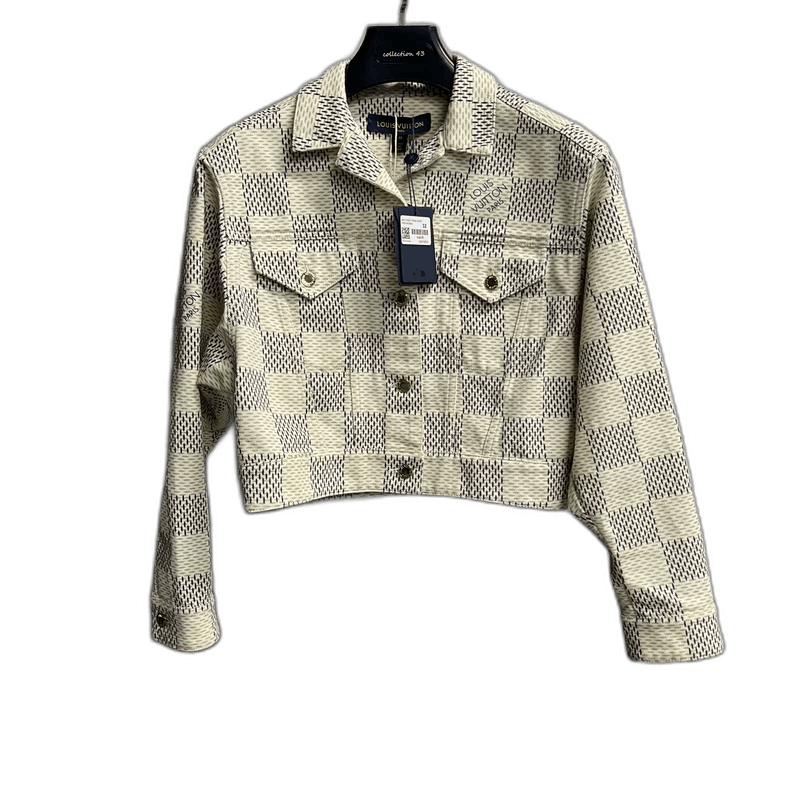Louis Vuitton Louis Vuitton Pink Checkered Denim Jacket Size US M / EU 48-50 / 2 - 1 Thumbnail
