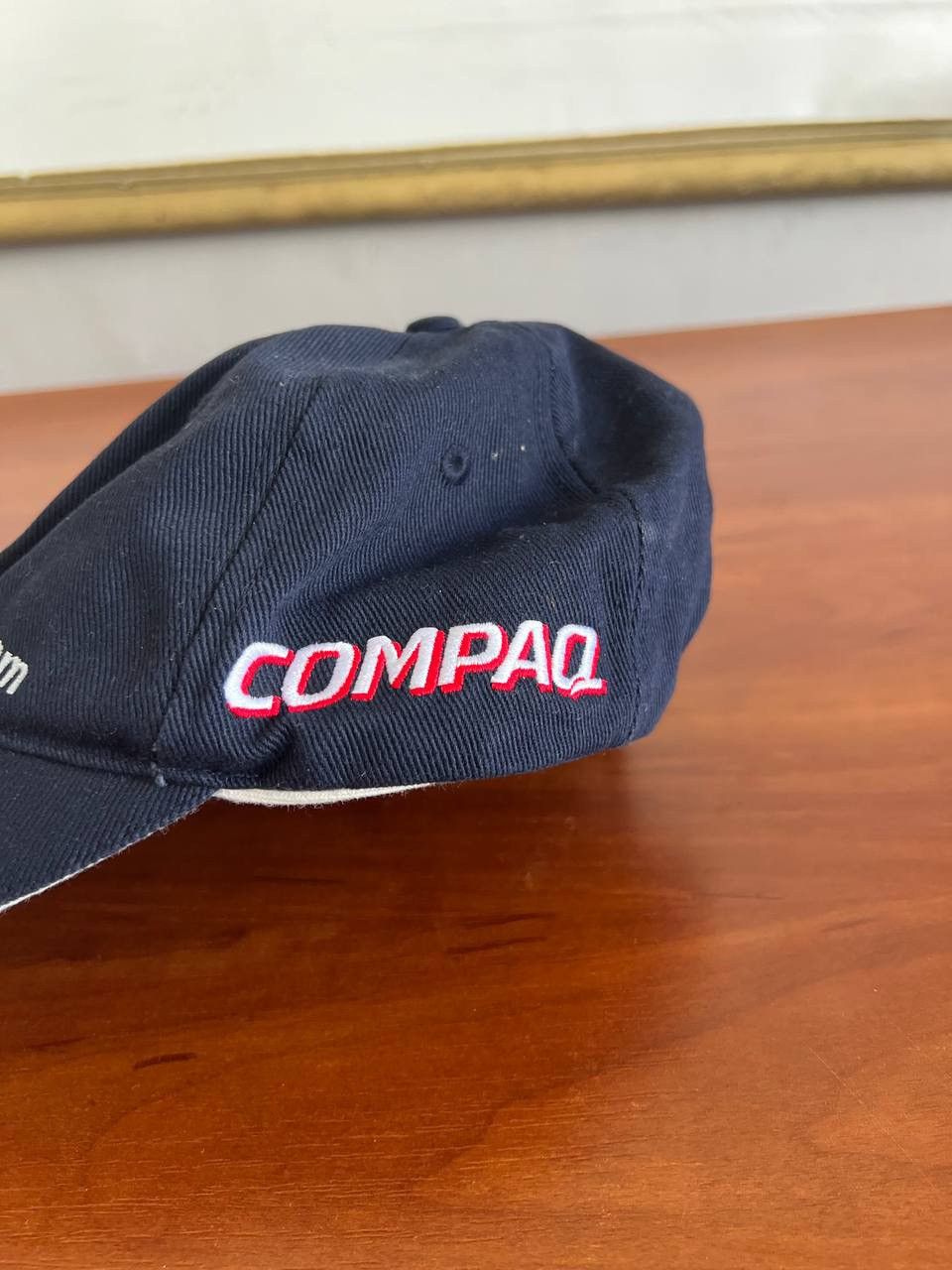 Formula 1 BMW WILLIAMS F1 TEAM MARC GENE RARE COMPAQ RACING CAP NAVY Size 36 - 4 Thumbnail