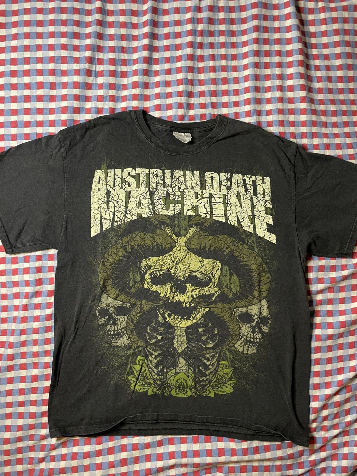 Vintage Vintage Early 2000s Austrian Death Machine shirt Size US L / EU 52-54 / 3 - 1 Thumbnail