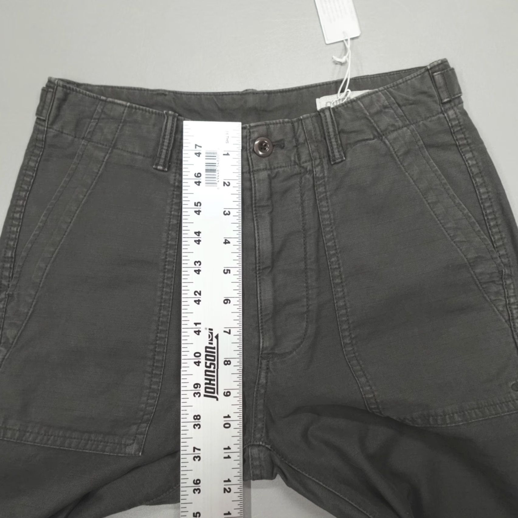 Outerknown Outerknown The Utilitarian Pants Men 28x32 Organic Cotton SOT Grey Cargo Pants Straight Leg Regular Fit (Gray) Size US 28 / EU 44 - 7 Thumbnail