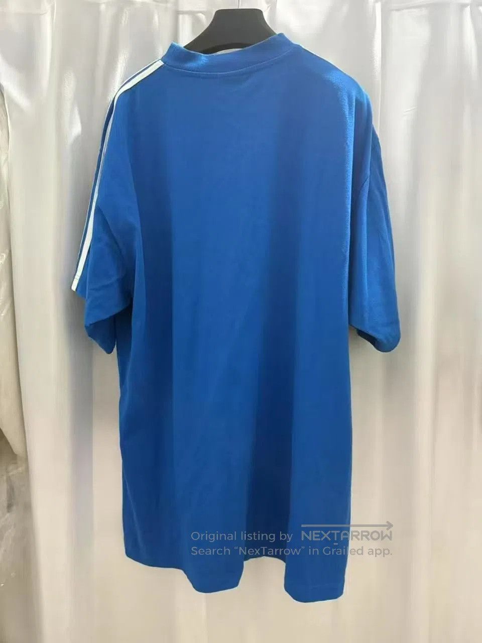 Balenciaga Balenciaga Adidas Logo Short-sleeve T-shirt in Blue| Size US S / EU 44-46 / 1 - 2 Thumbnail