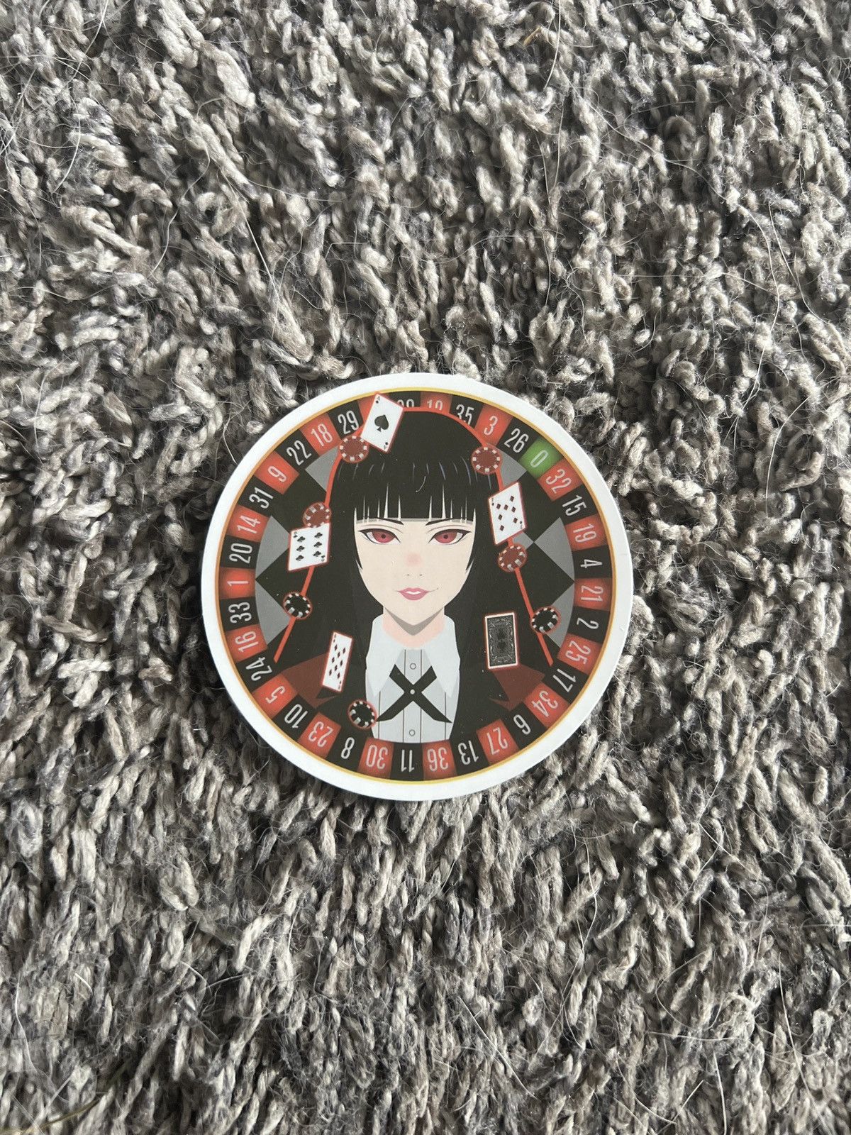 Hypebeast Kakegurui Yumeko Jabami Roulette Sticker Size ONE SIZE - 1 Thumbnail