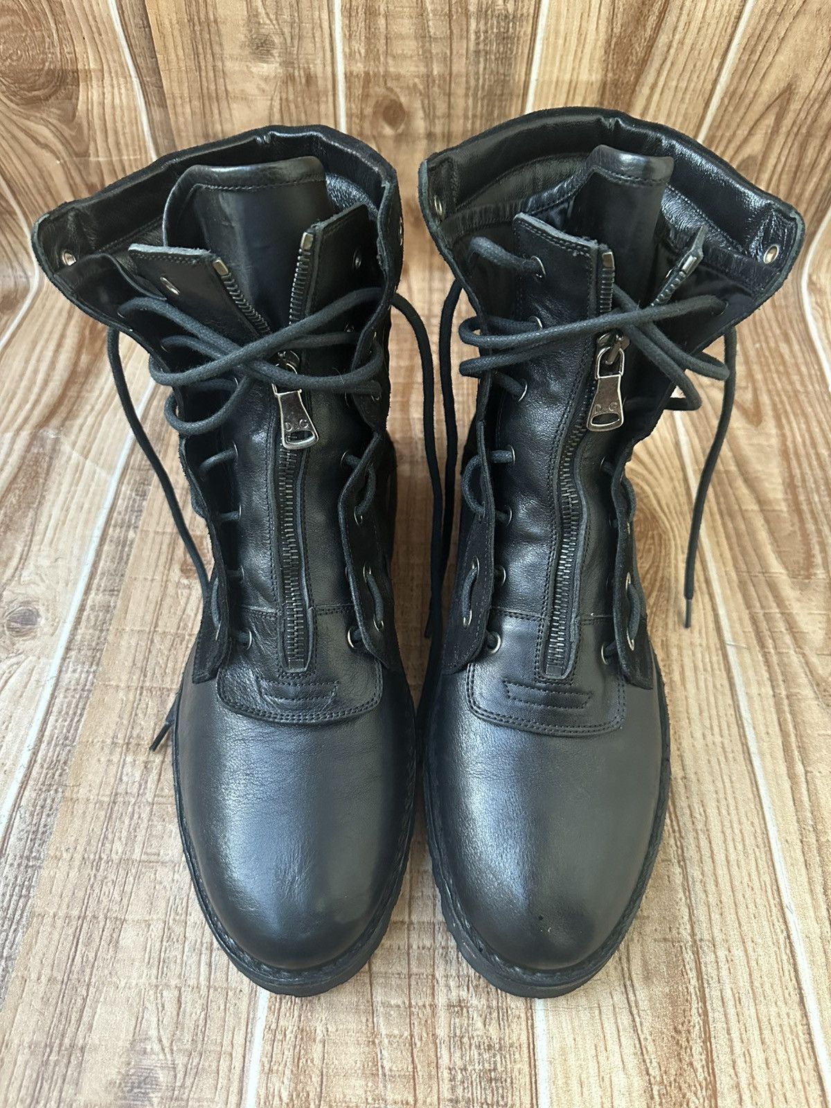 Dolce & Gabbana 00’s Dolce & Gabbana Black Hybrid Zip Boots Size US 9 / EU 42 - 3 Thumbnail