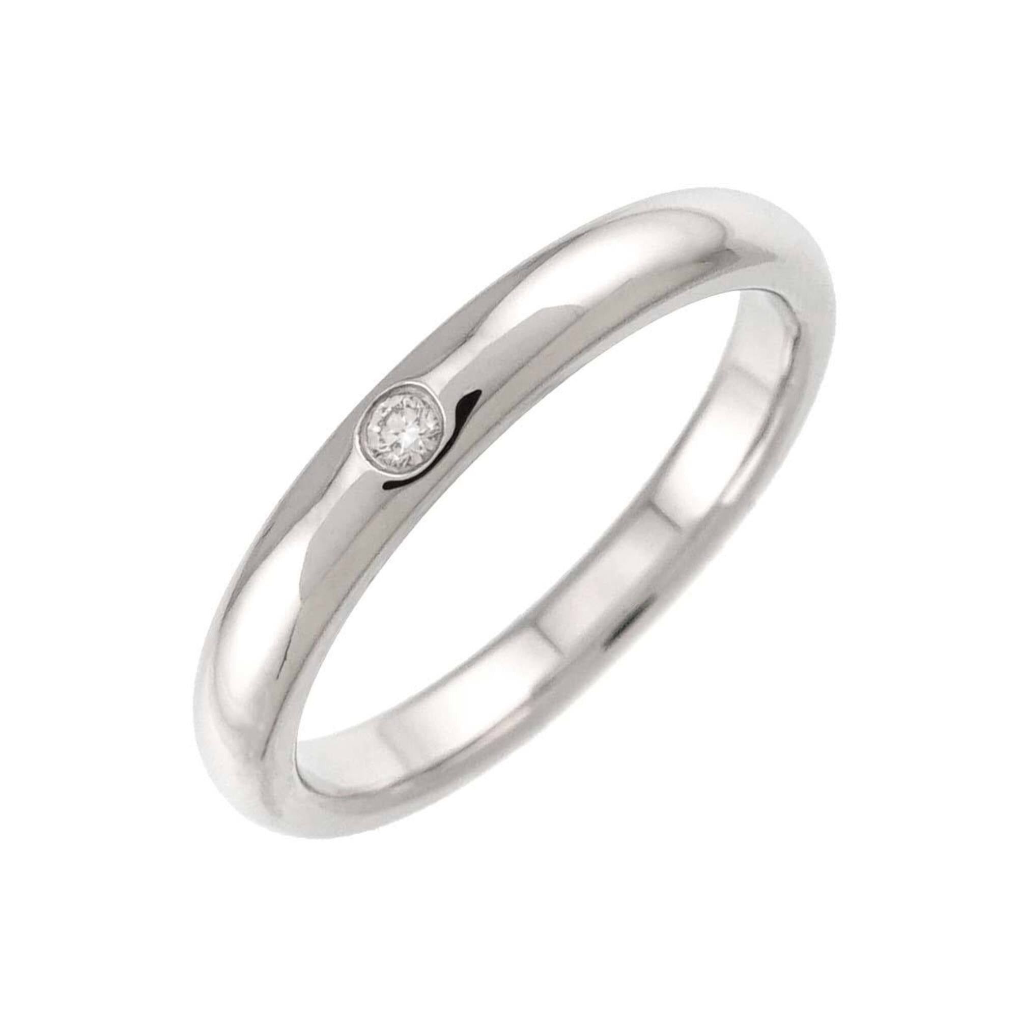 Tiffany & Co. Tiffany & Co. Stacking Band Ring, 1 Diamond, Platinum. Size ONE SIZE - 1 Thumbnail