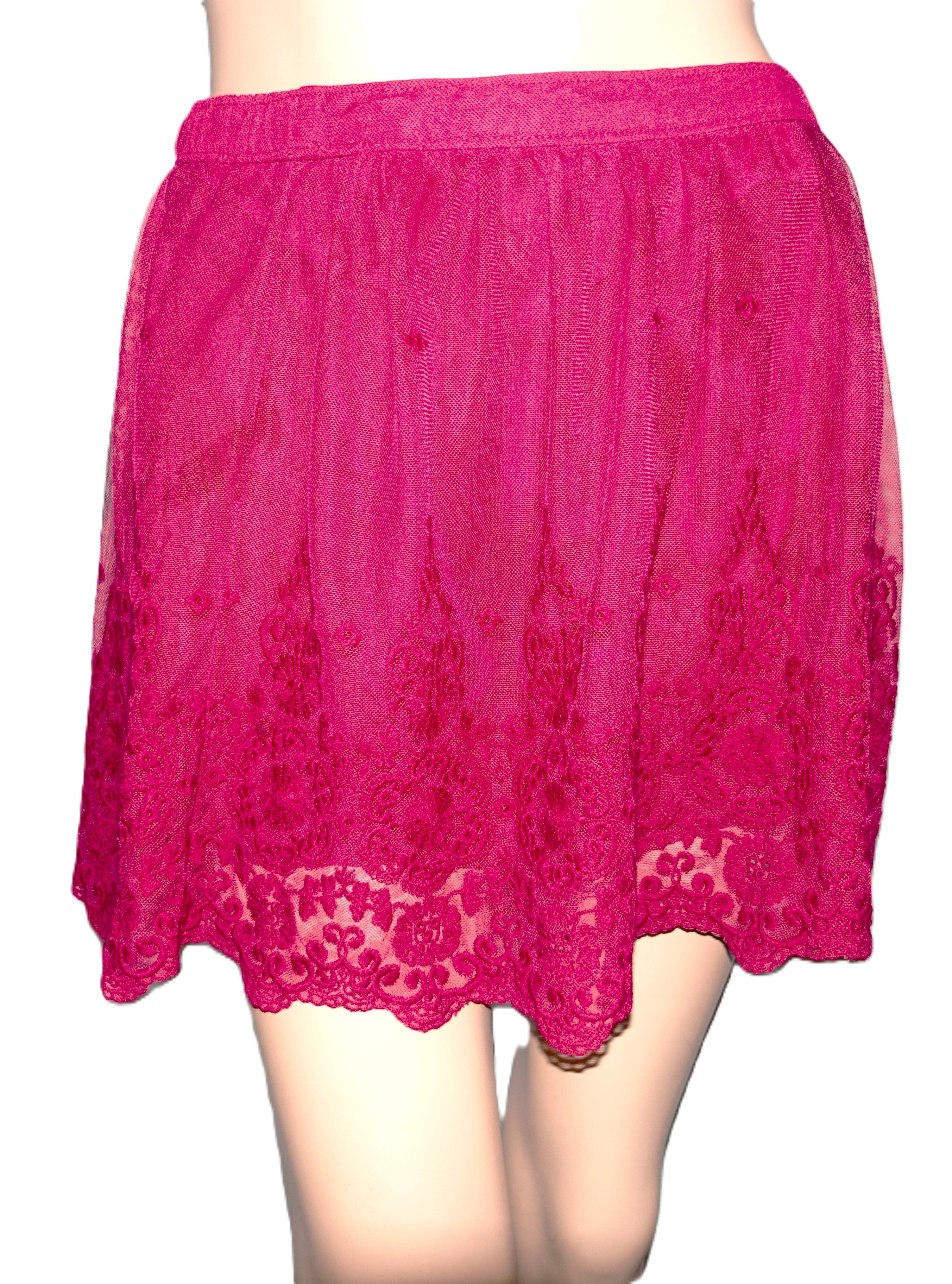 Hollister Hollister Red Embroidered Lace Skirt M Size 27" / US 4 / IT 40 - 3 Thumbnail