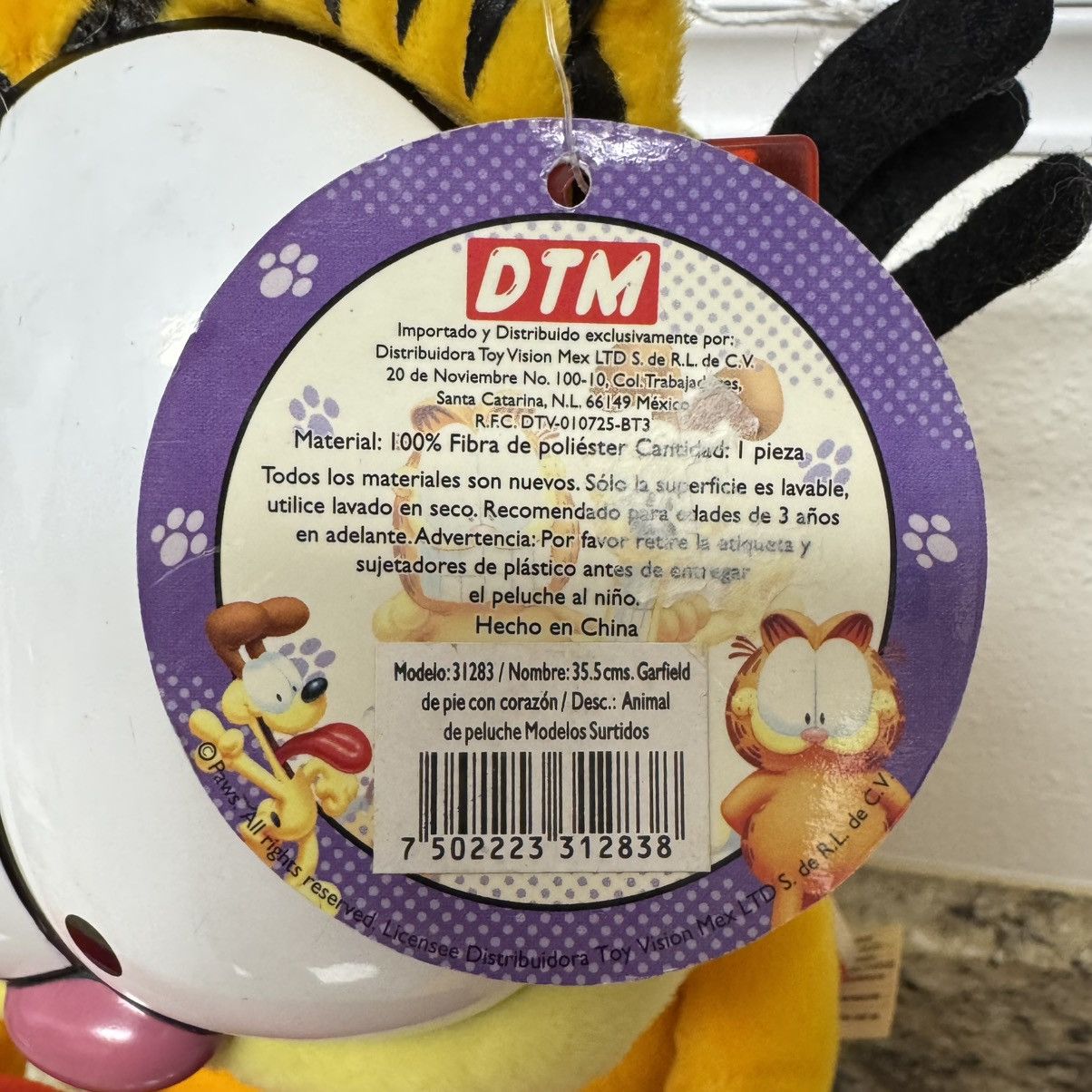 Vintage Vintage Garfield Te Quiero” 16" Spanish Valentines Day Plush Size ONE SIZE - 5 Thumbnail