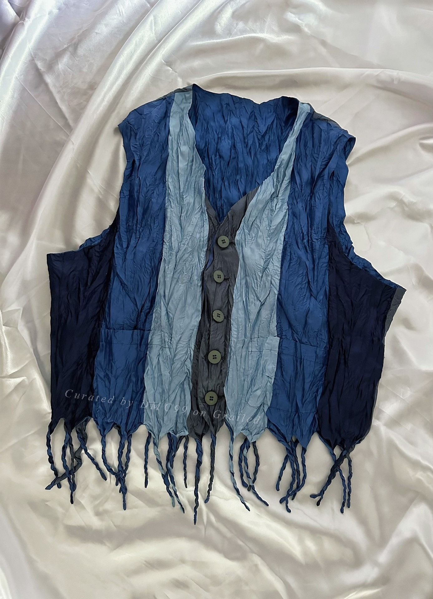 Issey Miyake Issey Miyake 1996 Pleated Colorblock Vest Size M / US 6-8 / IT 42-44 - 1 Thumbnail