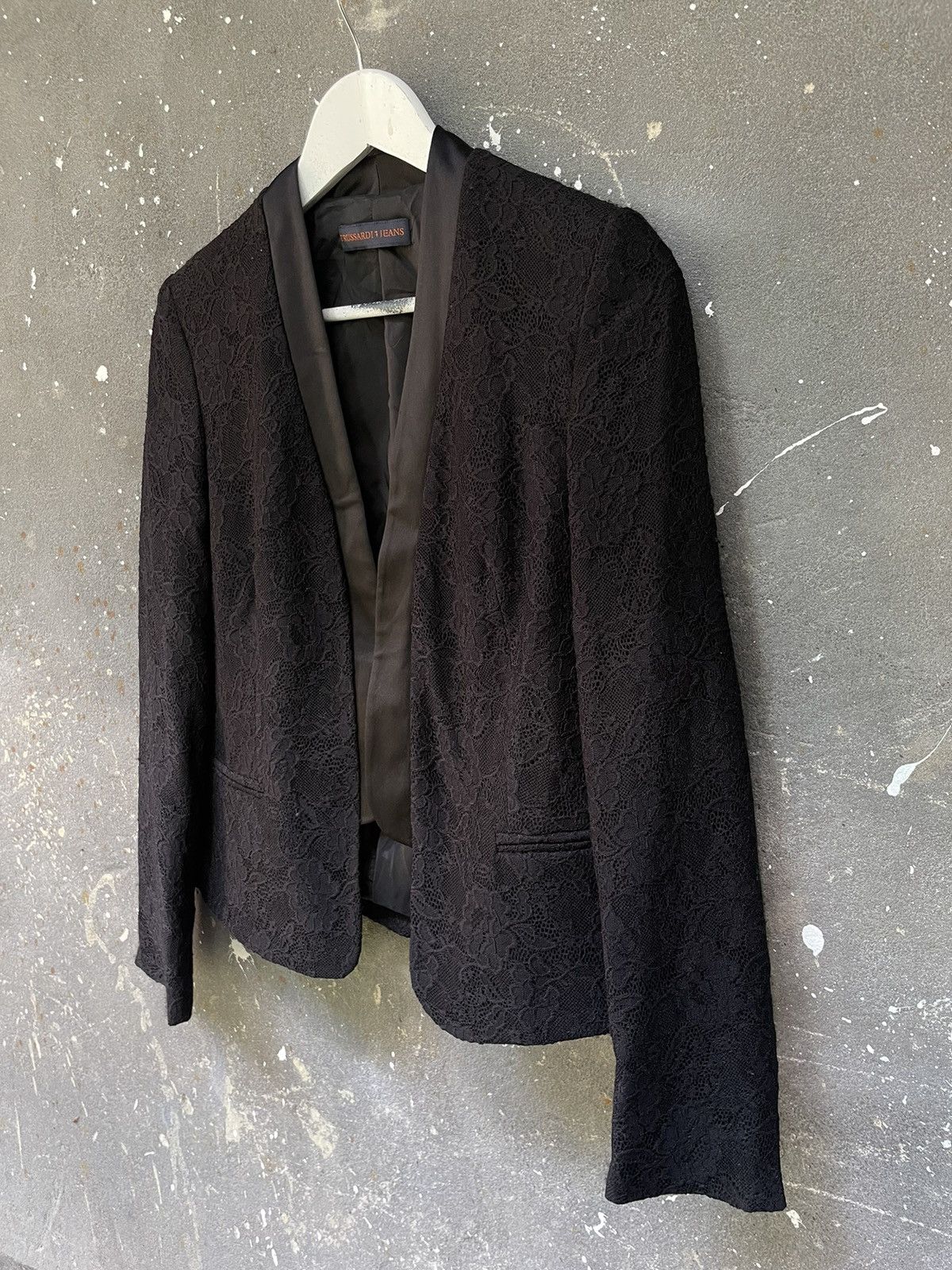 Trussardi Trussardi Blazer Jacket Black Polyester Blend Size M / US 6-8 / IT 42-44 - 3 Thumbnail
