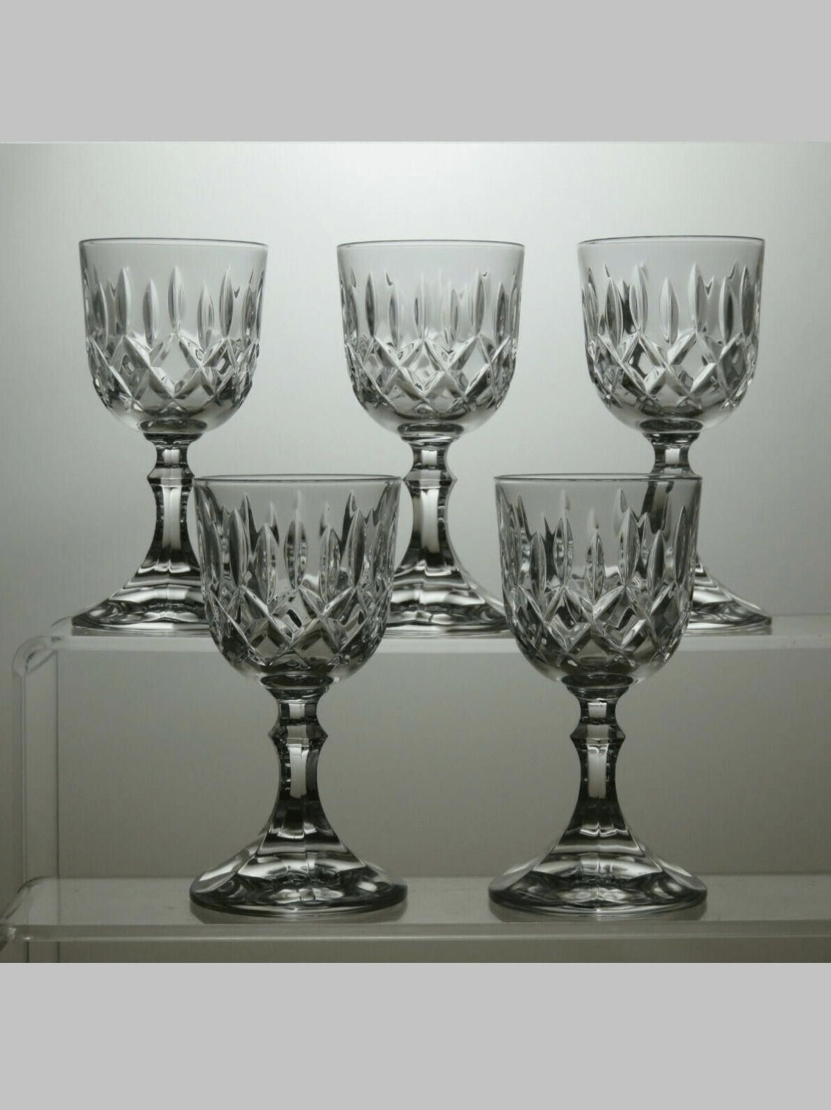 The Unbranded Brand Lead Crystal Cut Glass Liqueur Set Of 5 Glasses 4" Size ONE SIZE - 1 Thumbnail