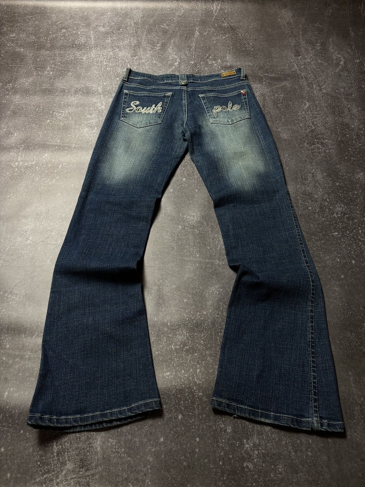 Japanese Brand CRAZY FLARED SOUTH POLE VINTAGE JEANS y2k if six was nine Size US 28 / EU 44 - 1 Thumbnail