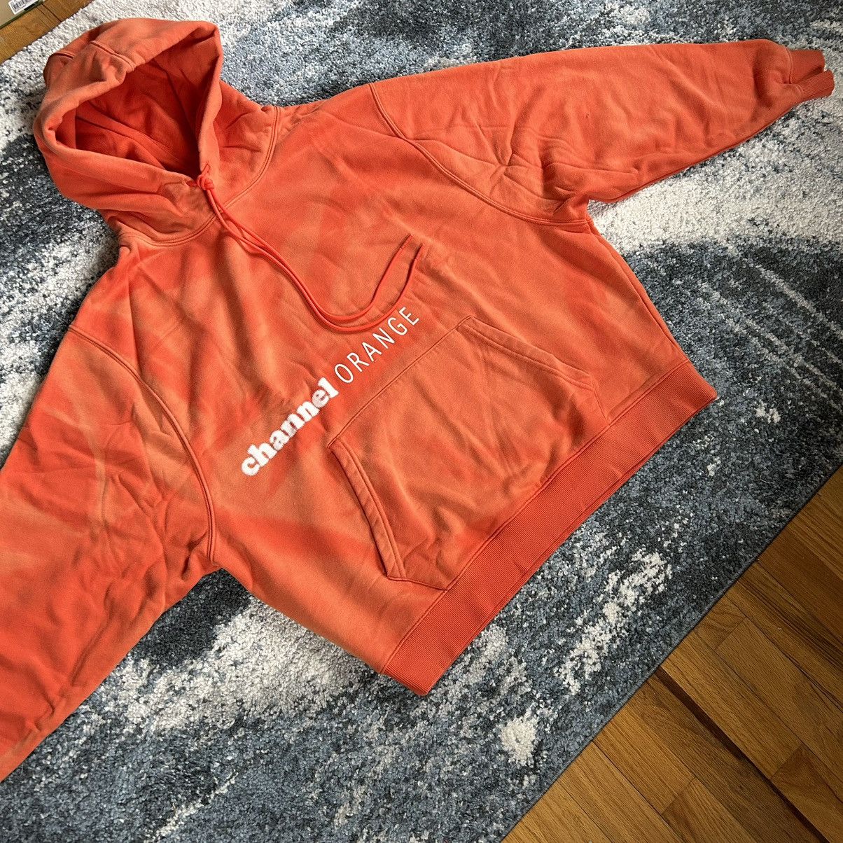 Luke Vicious 1/1 SUN FADED PUFF PRiNT FRANK OCEAN CHANNEL ORANGE HOODiE Size US L / EU 52-54 / 3 - 5 Thumbnail