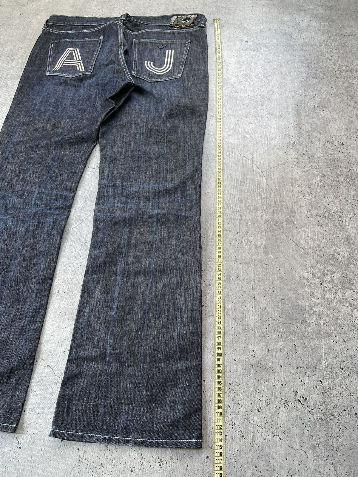 Armani 🇮🇹Armani Jeans y2k vintage distressed straight jeans Italy Size US 38 / EU 54 - 5 Thumbnail