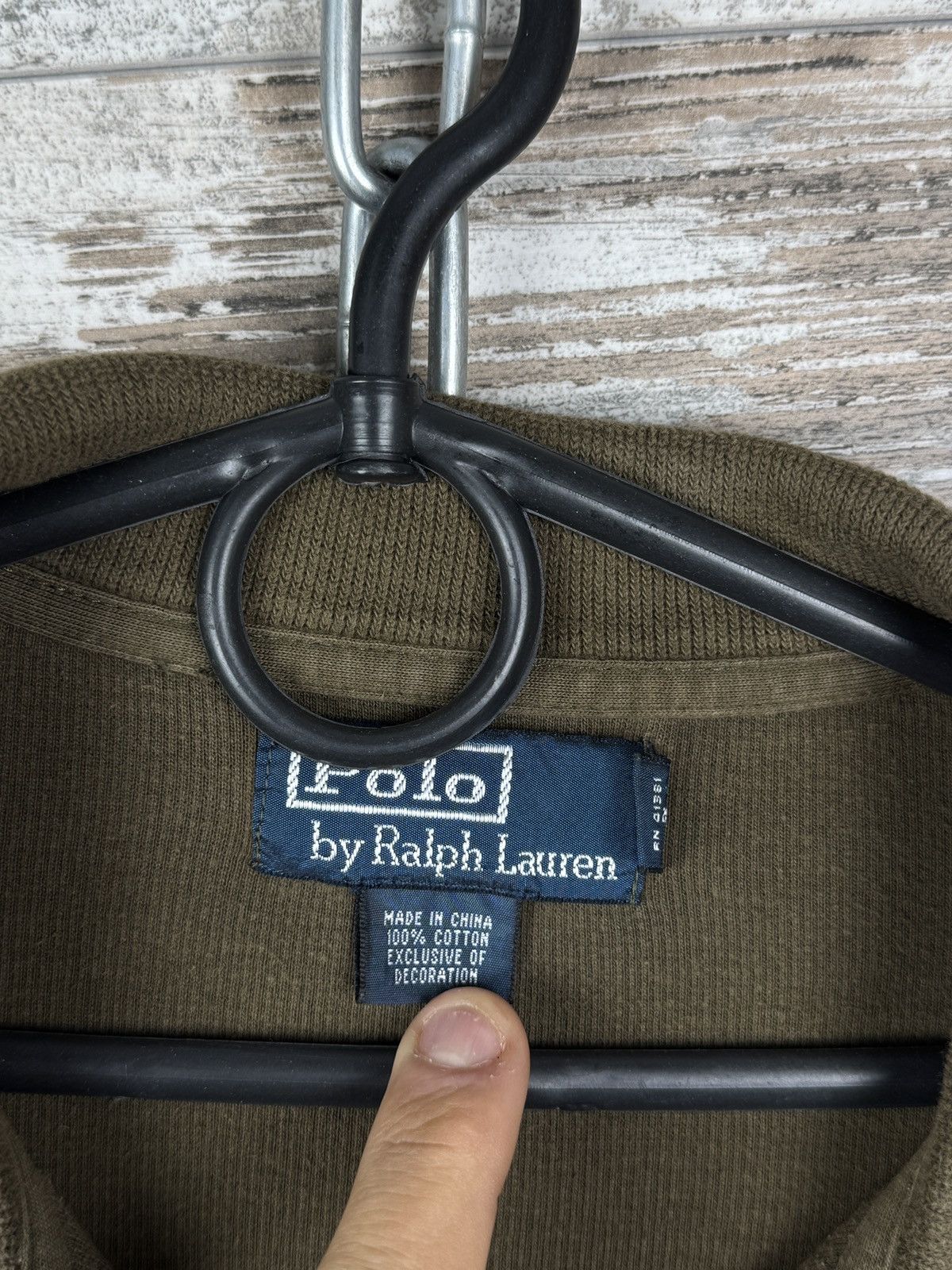 Polo Ralph Lauren Mens Vintage Polo Ralph Lauren 1/3 zip sweatshirt brown rare Size US M / EU 48-50 / 2 - 6 Thumbnail