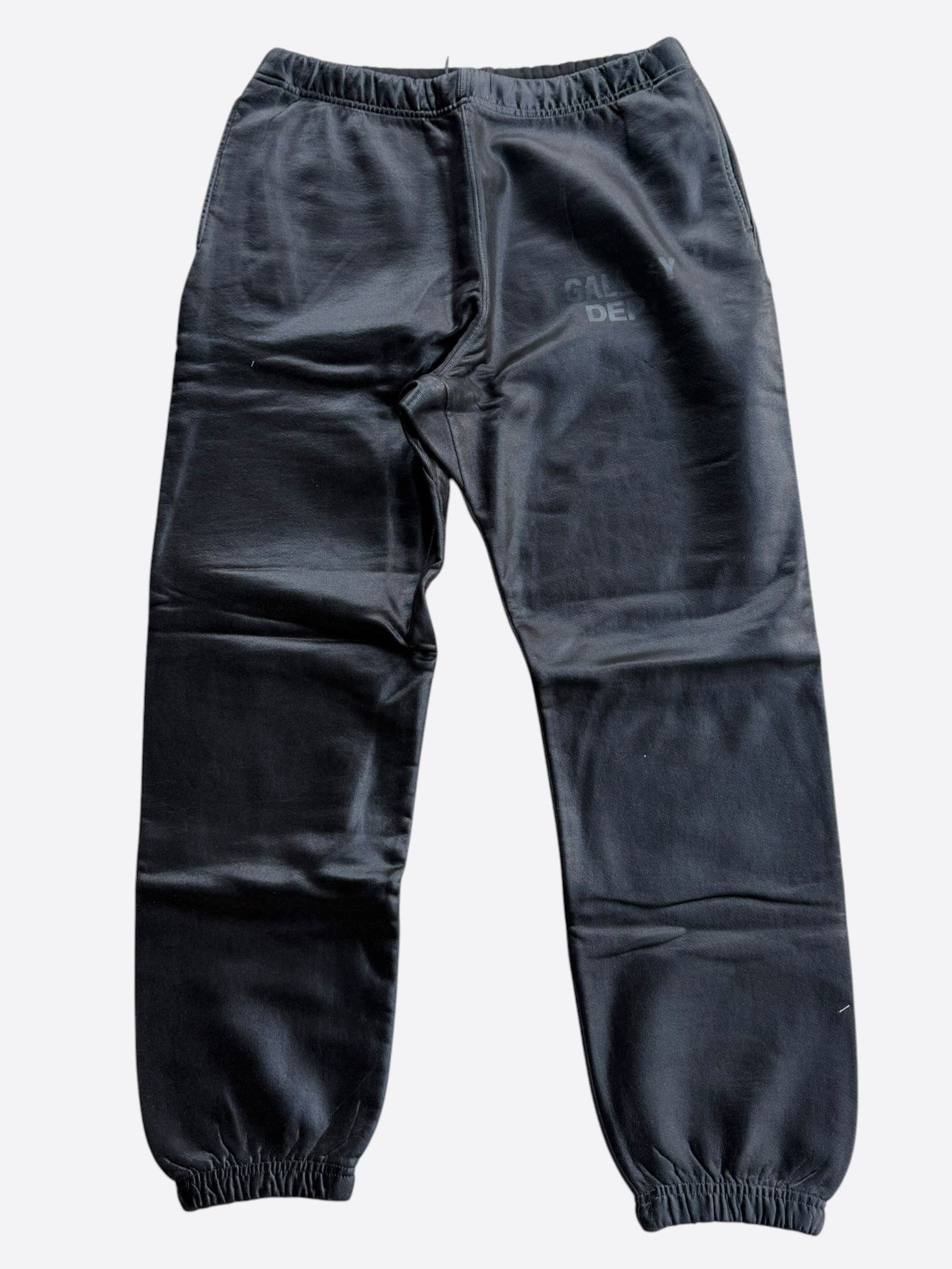 Gallery Dept. Gallery Dept Black Logo Waxed Sweatpants Size US 40 / EU 56 - 1 Thumbnail