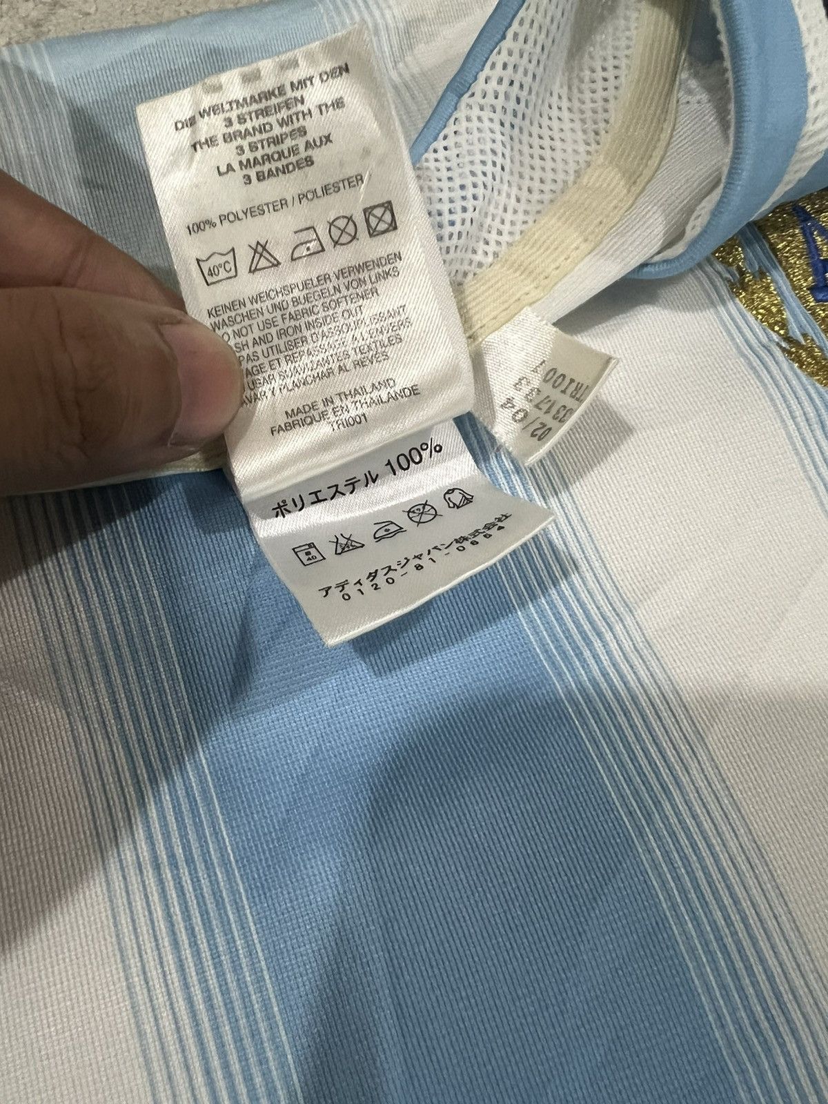 Adidas × Vintage Vintage 2004 FIFA WC Argentina Home Jersey Kit Size US L / EU 52-54 / 3 - 7 Thumbnail