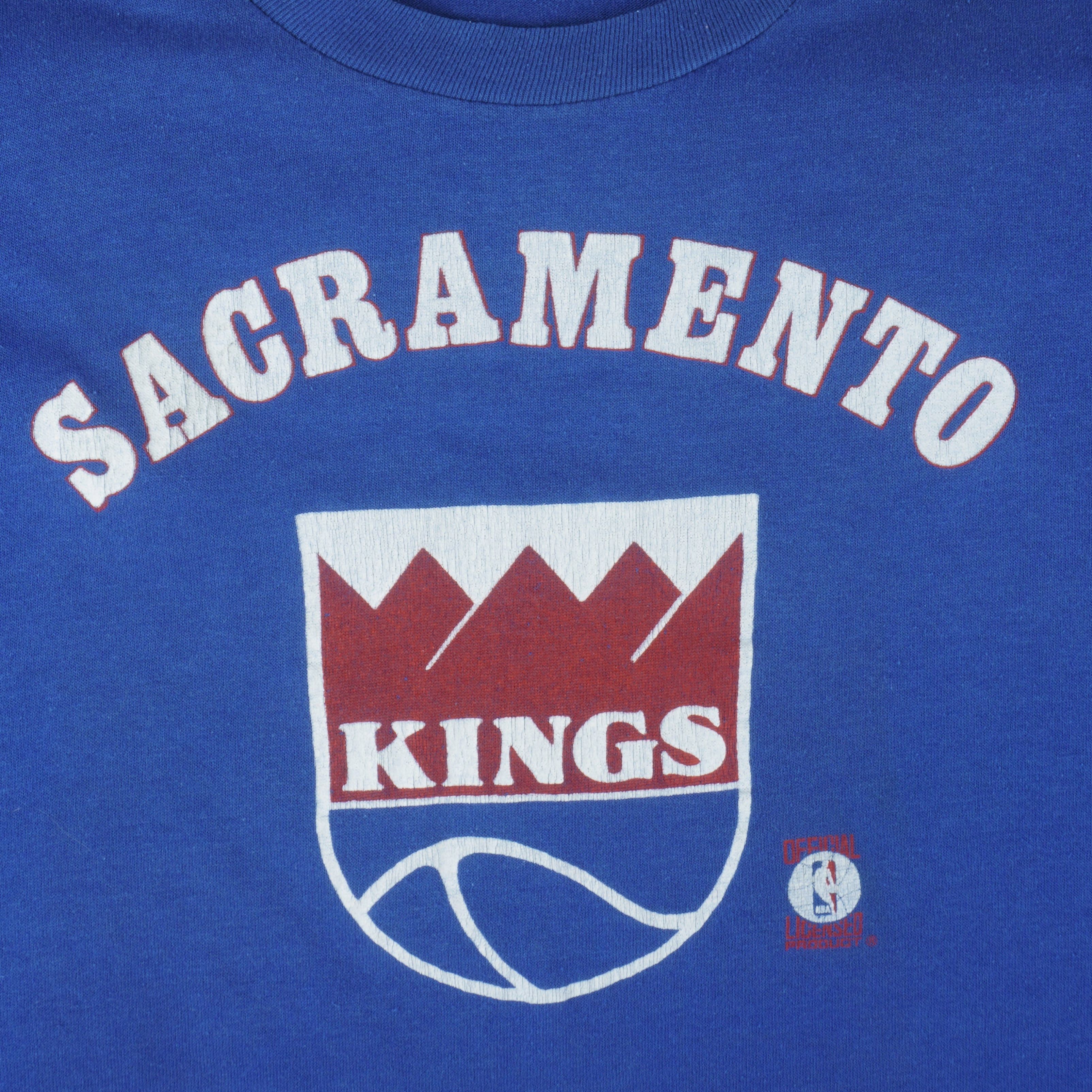NBA Vintage -Sacramento Kings Single Stitch T-Shirt 1980s Size US L / EU 52-54 / 3 - 3 Thumbnail