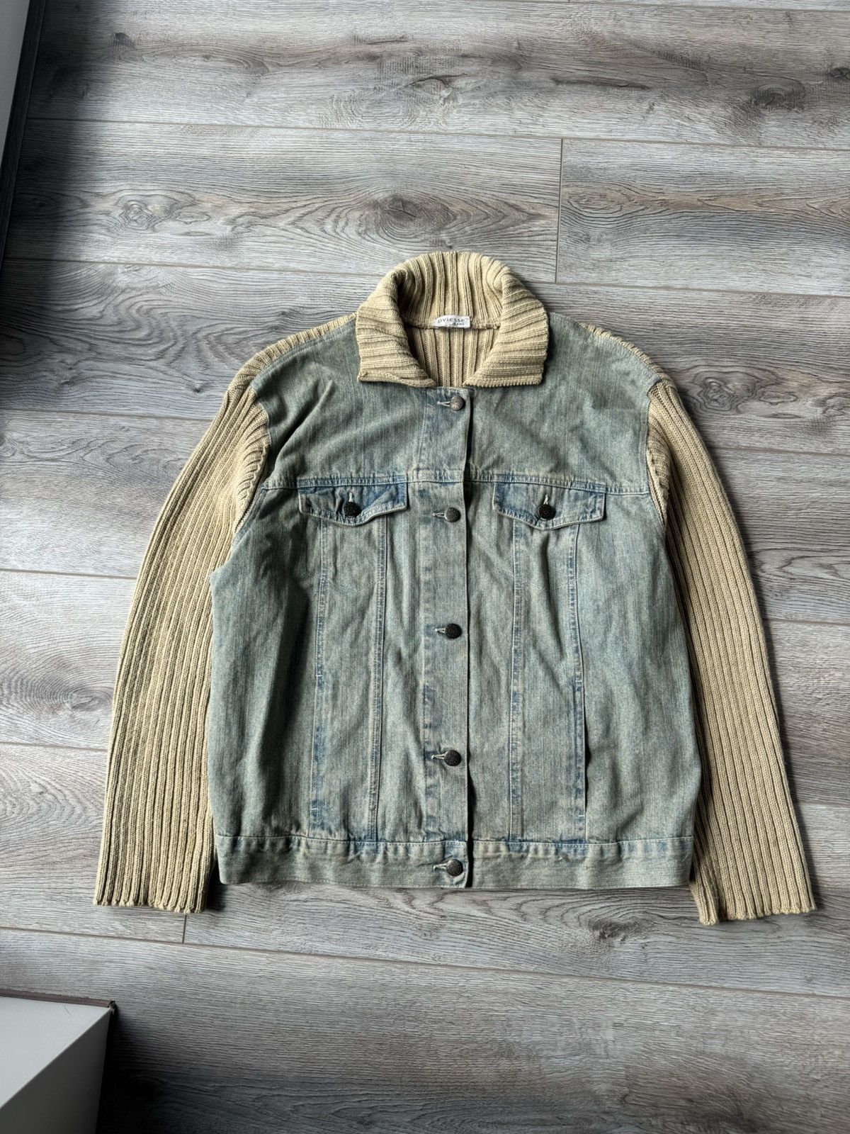 If Six Was Nine Vintage Japan Style Denim&Knit Y2k Woman's Jacket Size M / US 6-8 / IT 42-44 - 1 Thumbnail