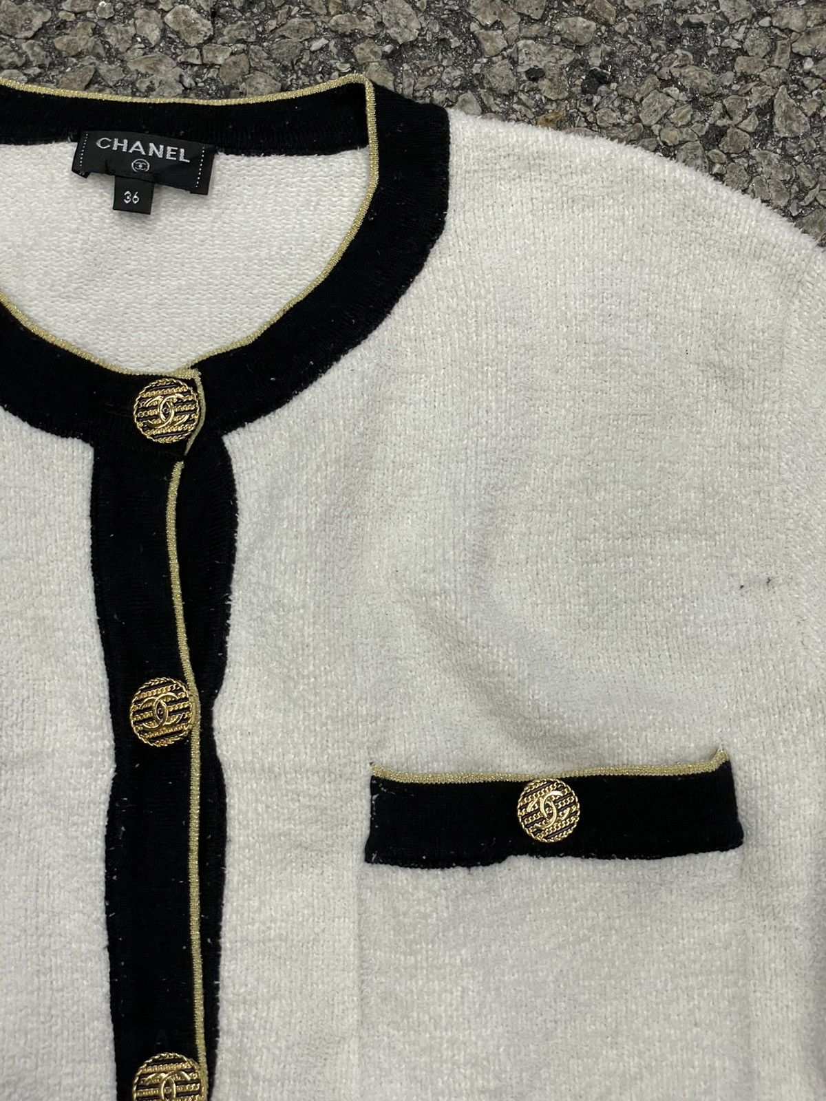 Chanel Chanel Contrasting-trim Cardigan Size XS / US 0-2 / IT 36-38 - 2 Thumbnail