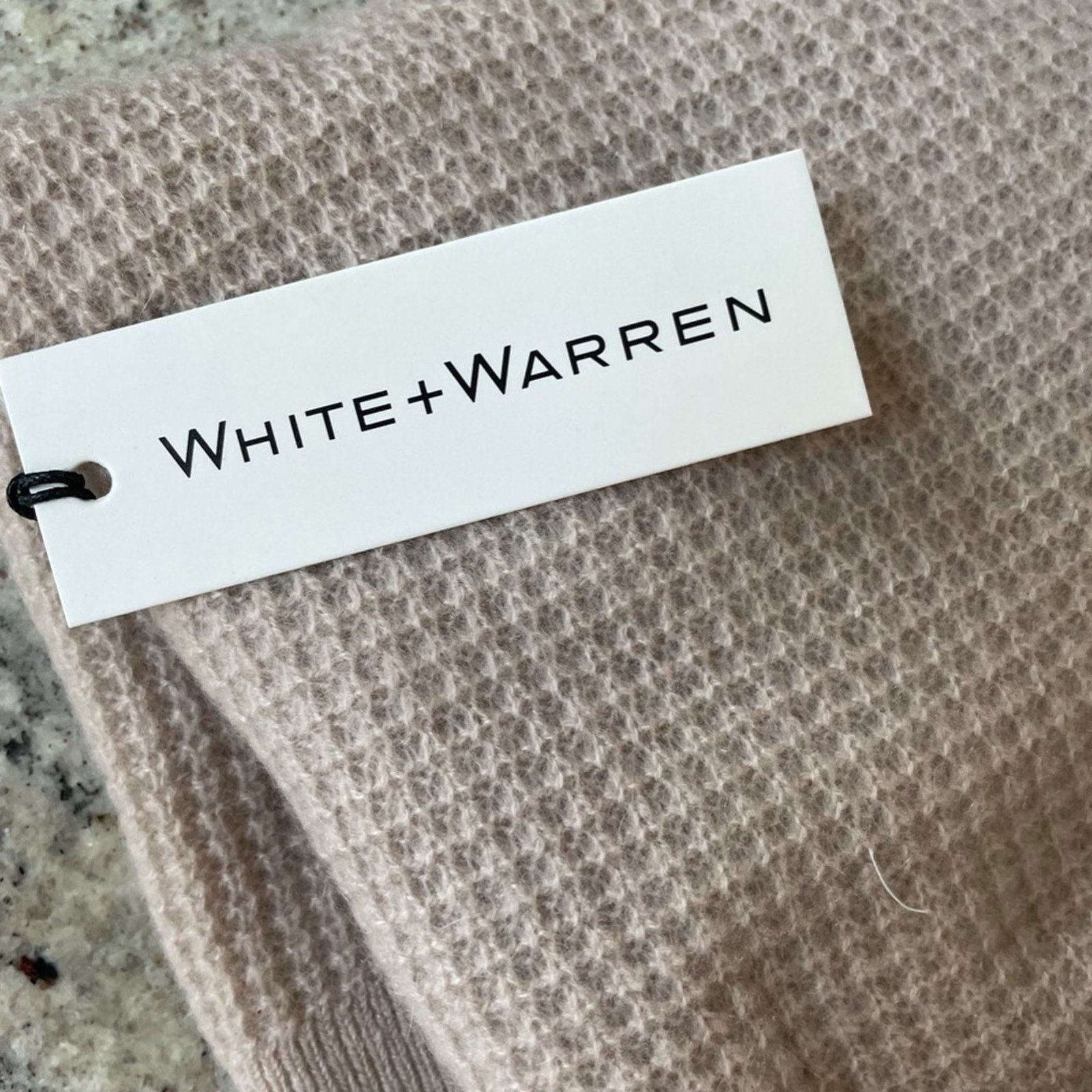 White + Warren Cashmere Shrunken Thermal Turtleneck Sweater-White +Warren Size L / US 10 / IT 46 - 5 Thumbnail