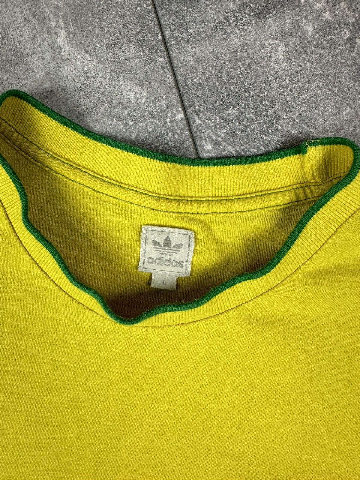 Adidas Adidas Brazil National Team 2010 Soccer Cotton Shirt Size US L / EU 52-54 / 3 - 7 Thumbnail