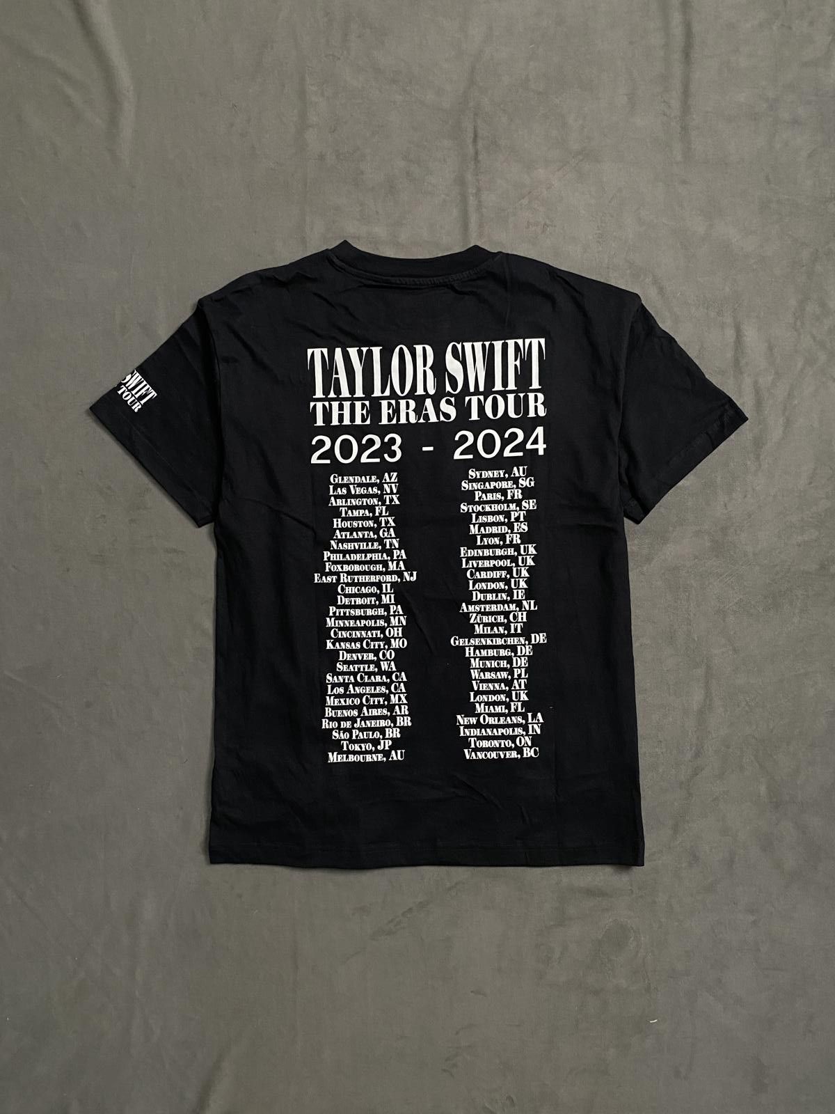 Japanese Brand Taylor Swift Eras Tour US Dates Official Concert Black Tee M Size US M / EU 48-50 / 2 - 5 Thumbnail