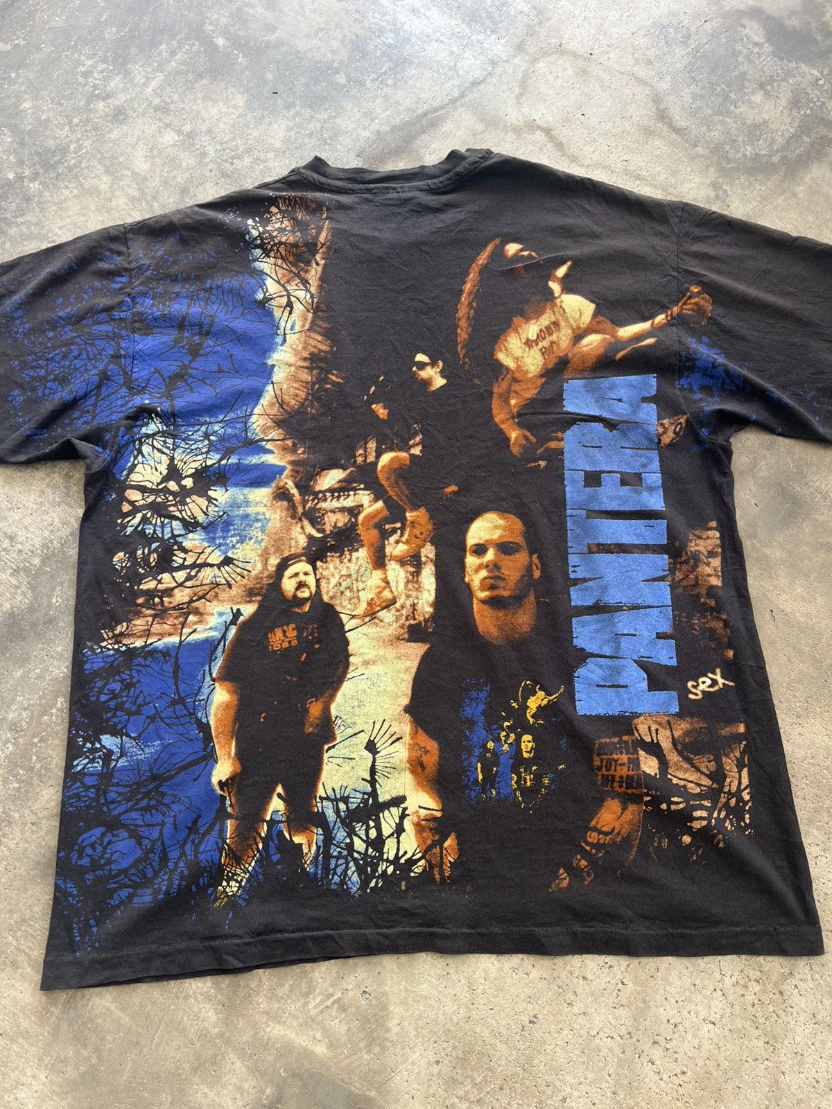 Band Tees Vintage 1993 Pantera All Over Print AOP Winterland Tee Size US XL / EU 56 / 4 - 19 Thumbnail