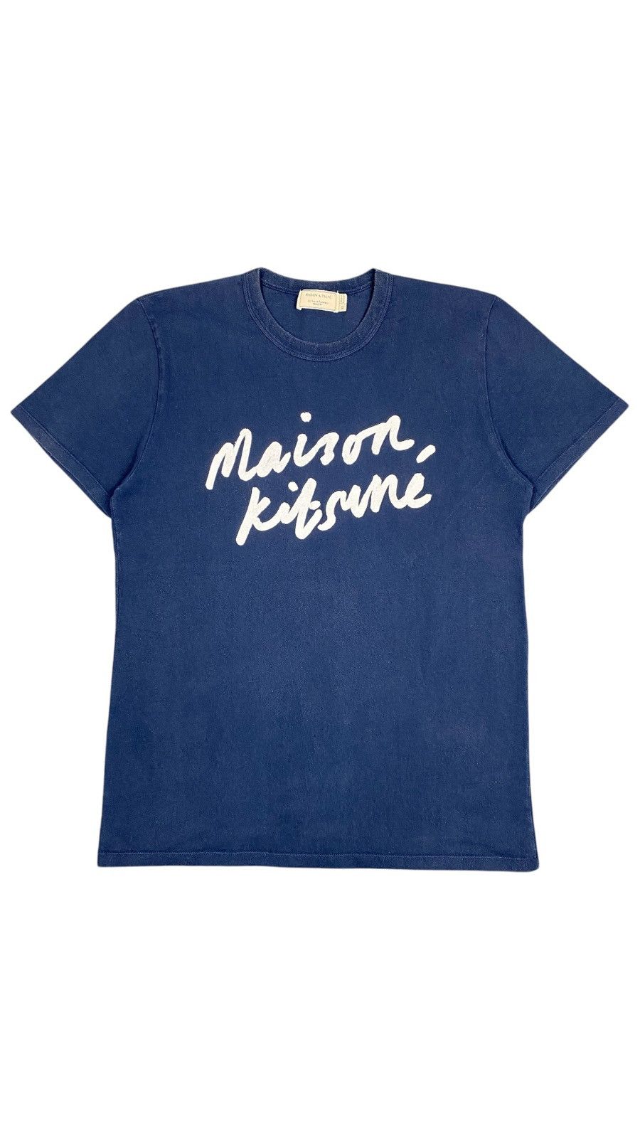 Maison Kitsune Classic Handwriting Tshirt Size US M / EU 48-50 / 2 - 1 Thumbnail
