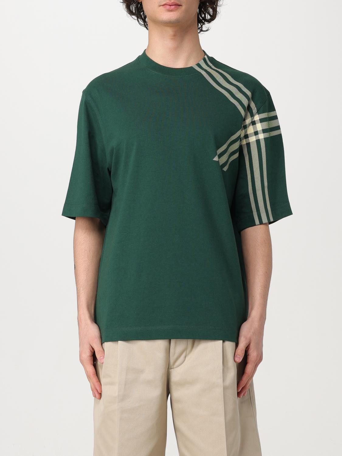 Burberry o1y0426 Crewneck T-Shirt in Dark Green Size US L / EU 52-54 / 3 - 1 Thumbnail
