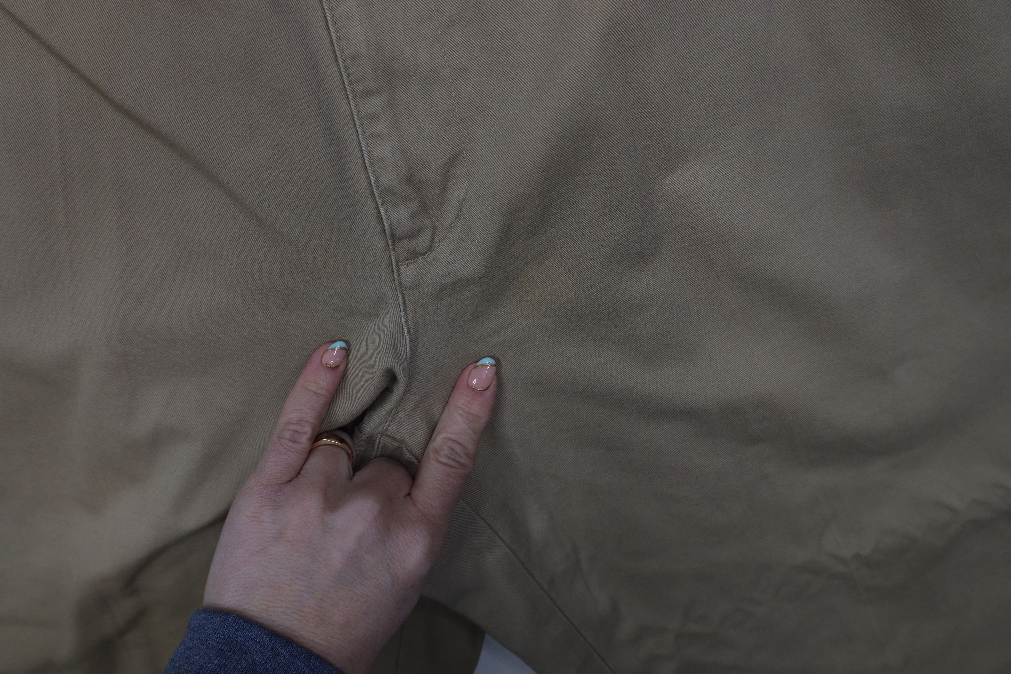 Polo Ralph Lauren Vintage 90s Ralph Lauren Wide Leg Chino Pants Trousers Khaki Size US 34 / EU 50 - 6 Thumbnail