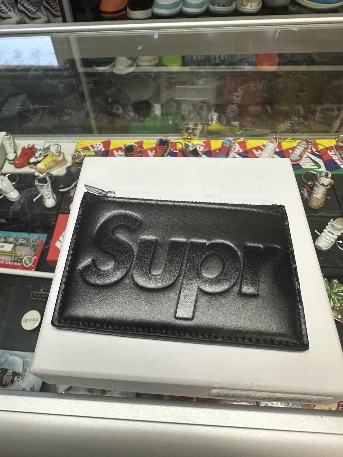 Supreme Supreme Leather Card Holder (Black) Size ONE SIZE - 2 Thumbnail