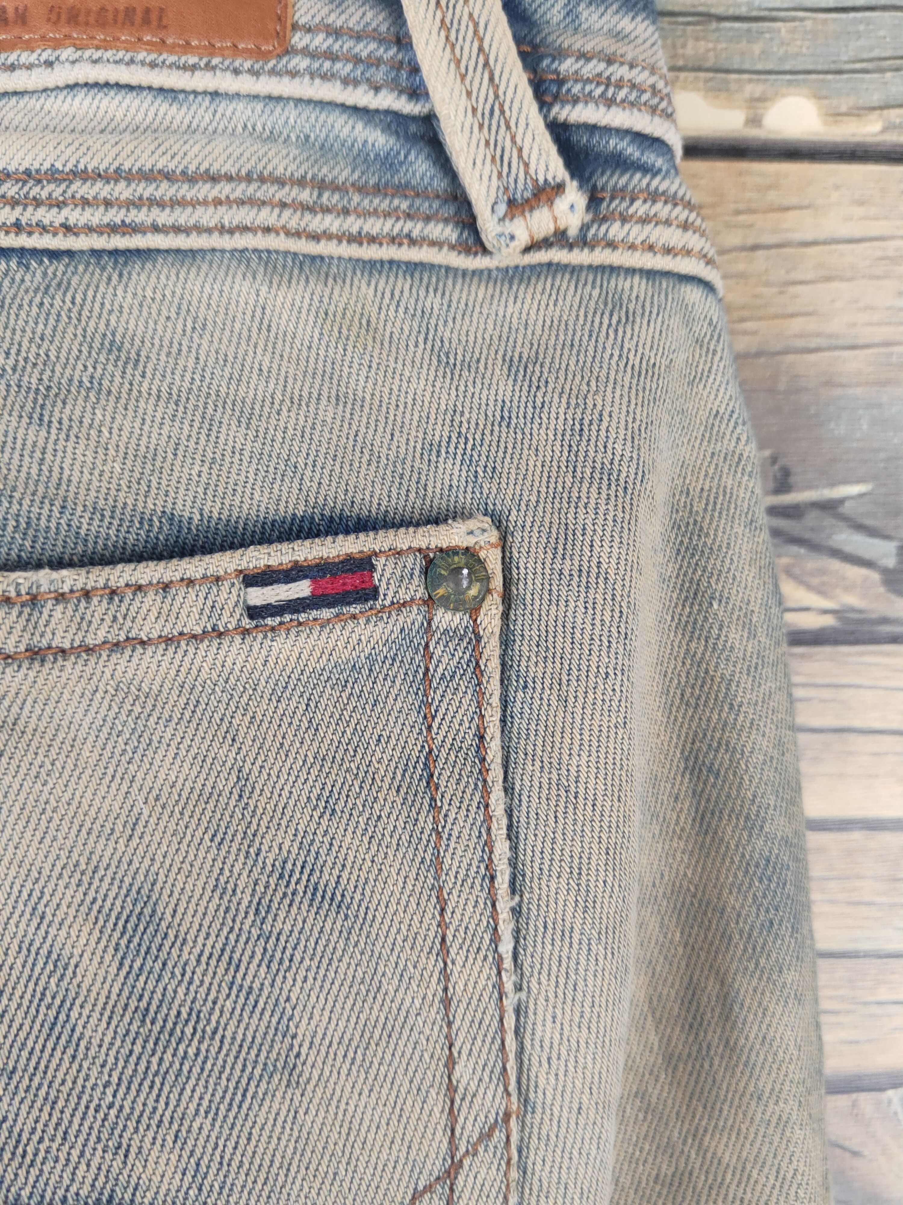 Tommy Hilfiger DL Tommy Hilfiger Blue Distressed Ripped Jeans #46-087 Size 28" / US 6 / IT 42 - 11 Thumbnail