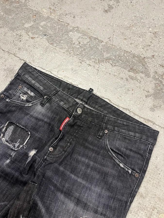 Designer × Dsquared2 × Vintage AW2017 DSquared2 Grey Distressed Denim Jeans Size US 33 - 5 Thumbnail